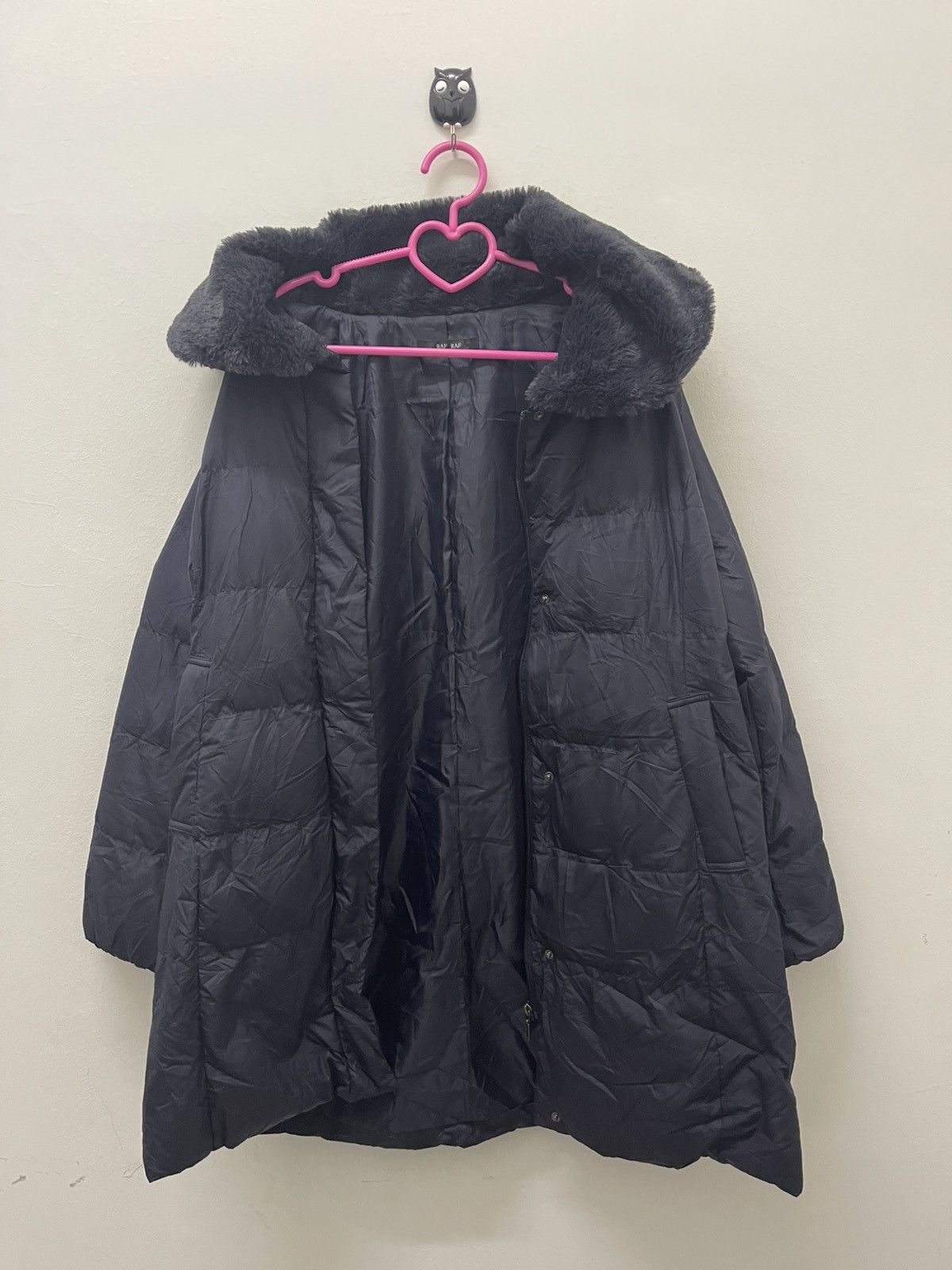 If Six Was Nine Rare Vintage RAF RAF Quilted Puffer Faux Fur Jacket Size US L / EU 52-54 / 3 - 5 Thumbnail