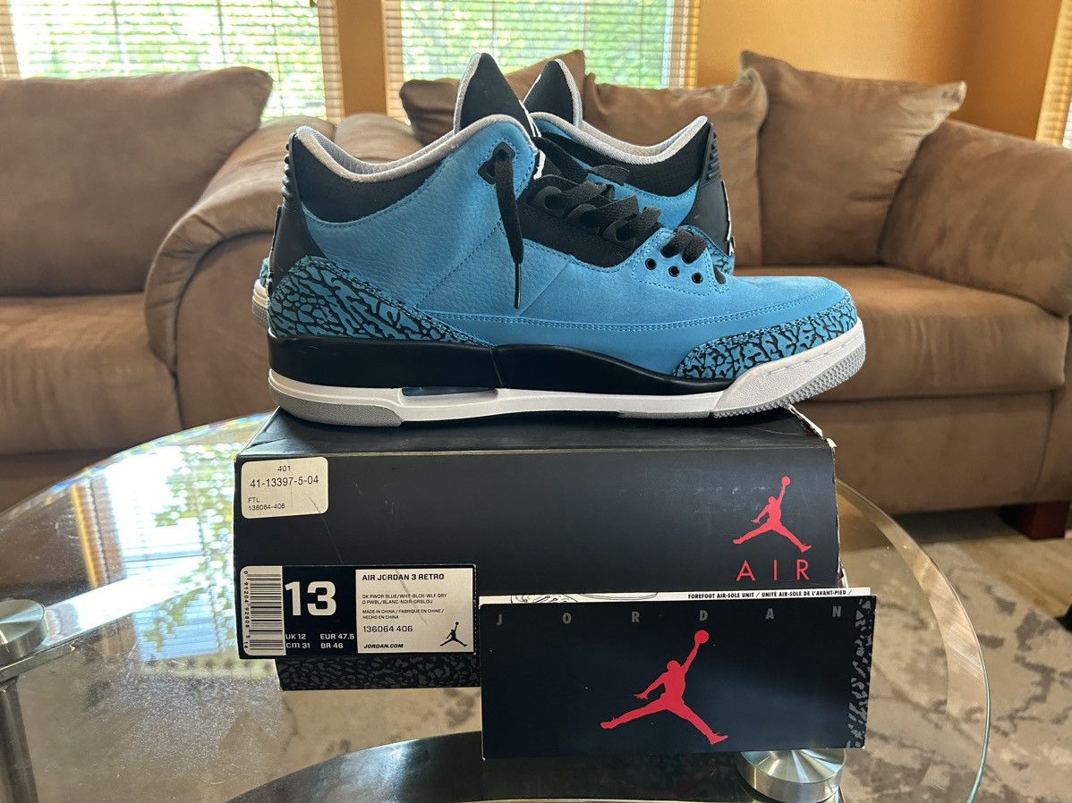 Jordan Brand Air jordan 3 Powder Blue Size US 13 / EU 46 - 3 Thumbnail