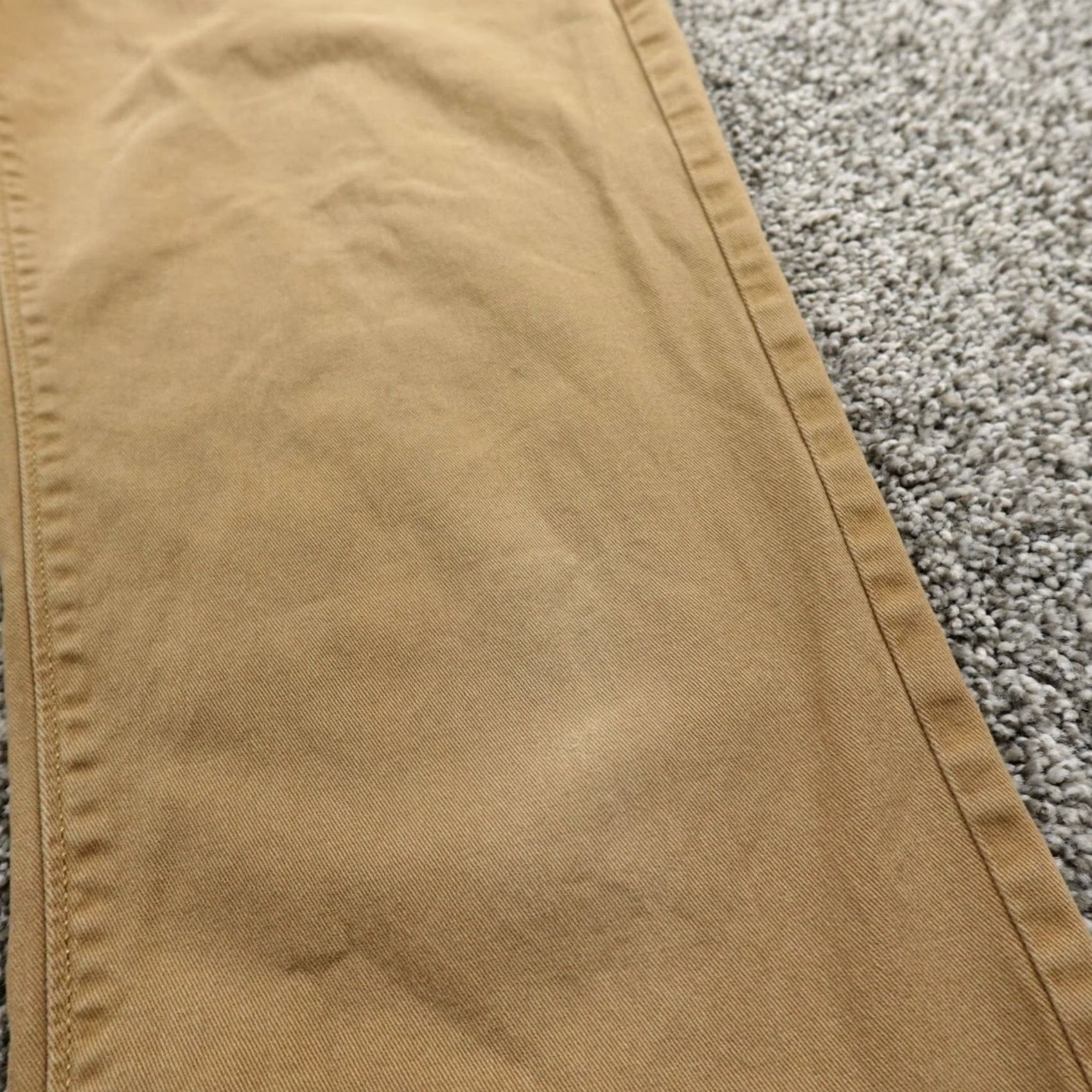 Vintage Urban Pipeline Pants Slim Straight Brown Khaki 30x30 Mens Chino Stretch Front Flat Front 30in Inseam Slim Fit Casual Workwear Size US 30 / EU 46 - 7 Thumbnail