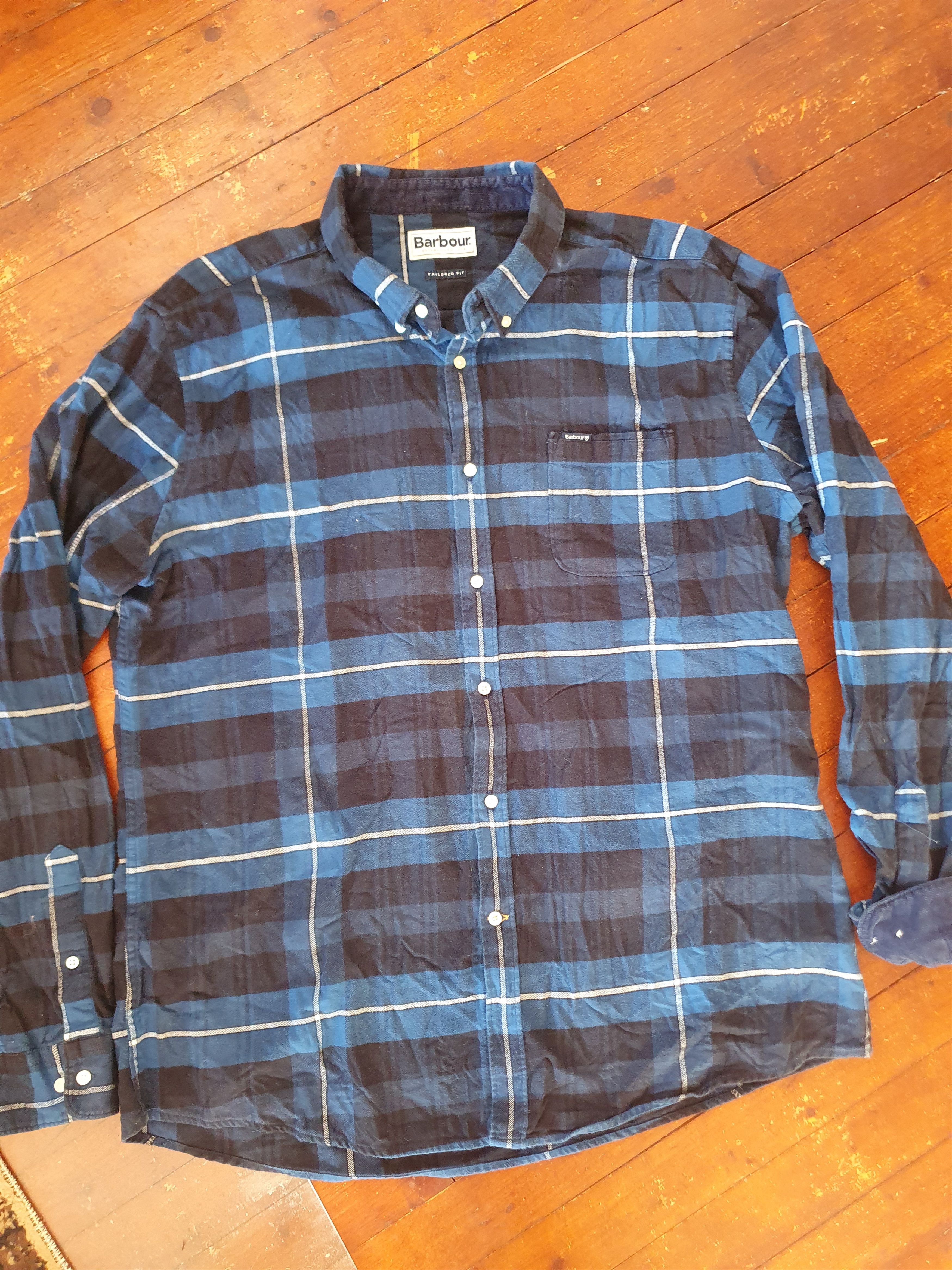 Barbour Barbour Tailored Fit Flannel Shirt AW21 sz XL Size US XL / EU 56 / 4 - 6 Thumbnail
