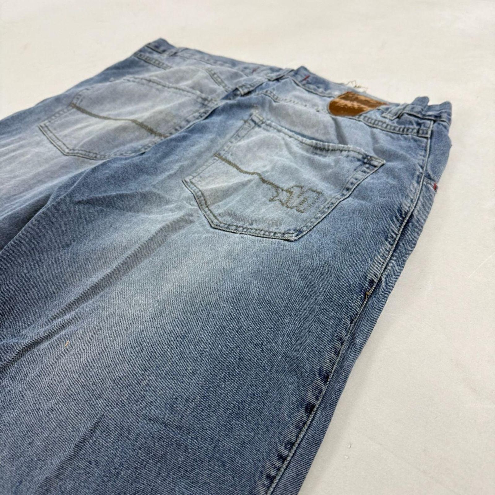 Japanese Brand × Mecca × Vintage Vintage y2k mecca skater archive baggy wide leg faded jeans Size US 38 / EU 54 - 2 Thumbnail