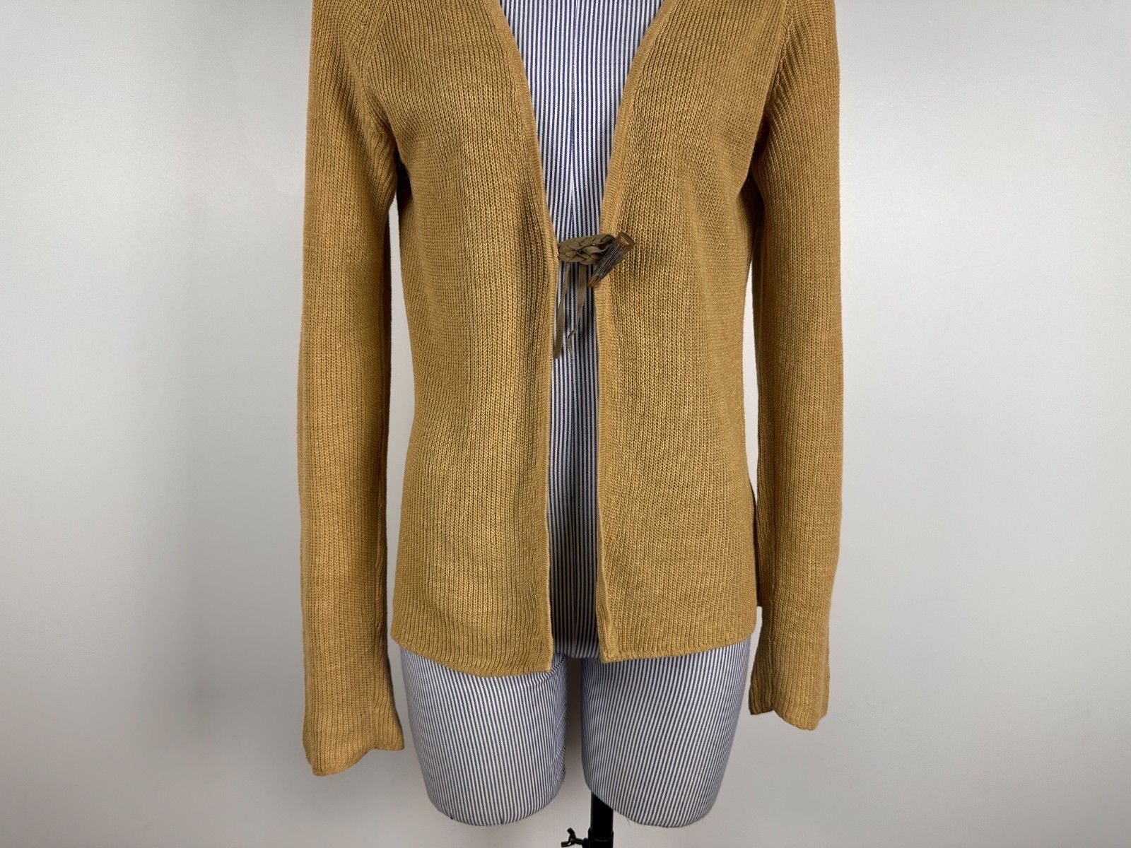 Ralph Lauren Ralph Lauren Open Cardigan Cape Linen Sweater Beige Size S Size S / US 4 / IT 40 - 3 Thumbnail