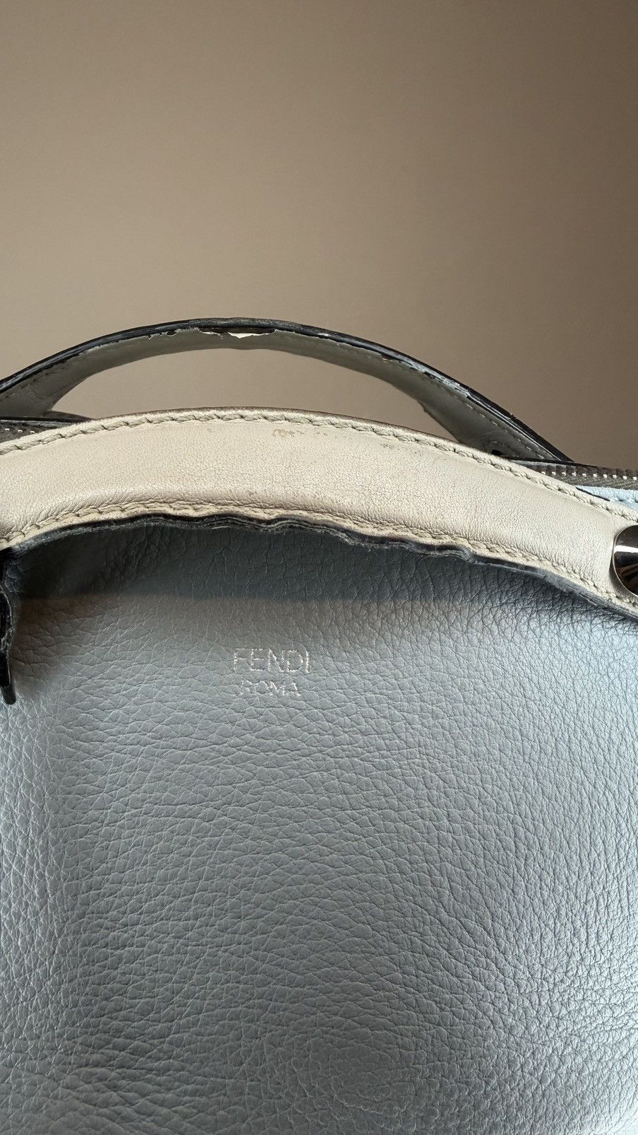 Fendi Fendi By the Way Medium Leather 2 Way Handbag Blue Size ONE SIZE - 6 Thumbnail