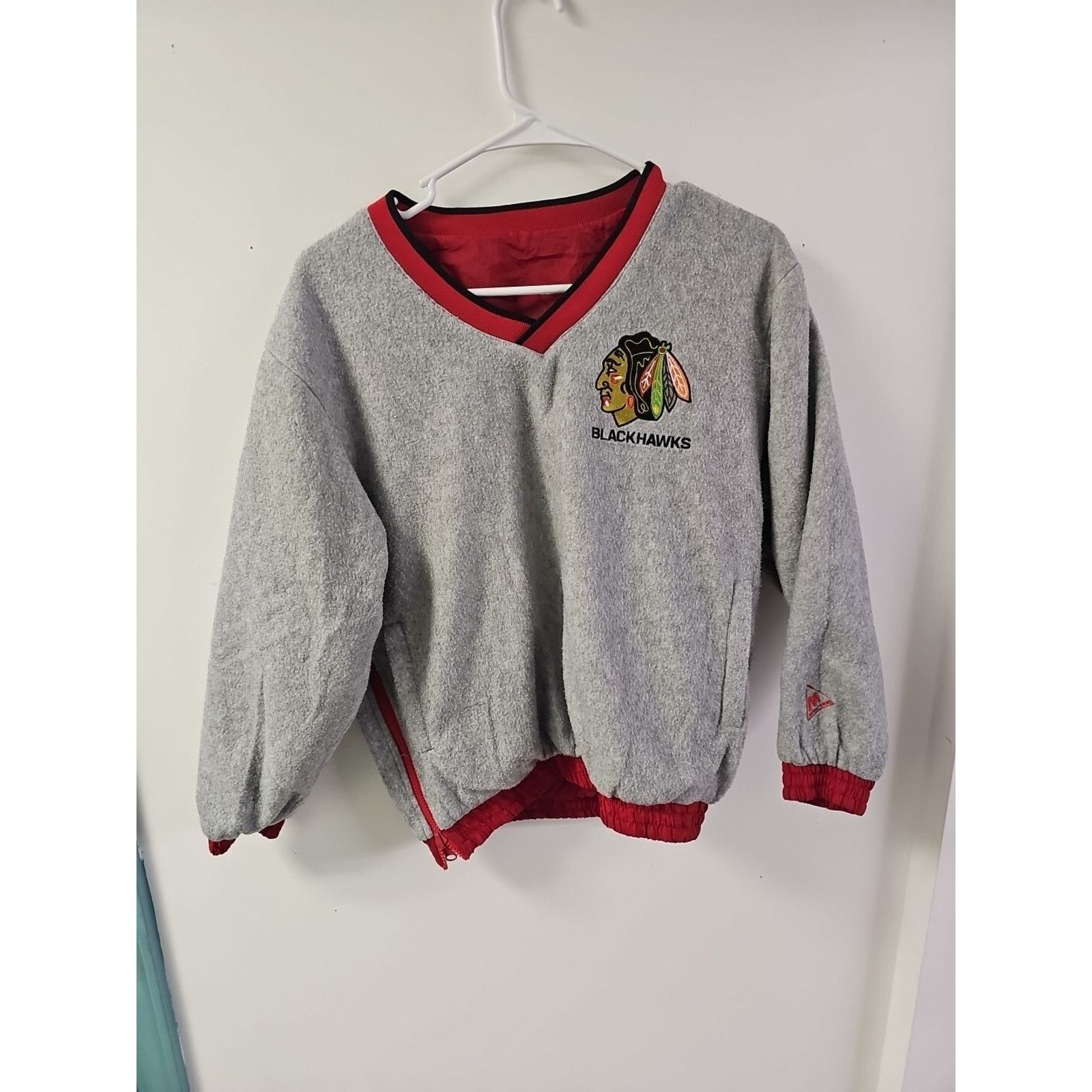 NHL Chicago Blackhawks Mighty Mac Youth Jacket Sz M Reversible Size M / US 6-8 / IT 42-44 - 11 Thumbnail