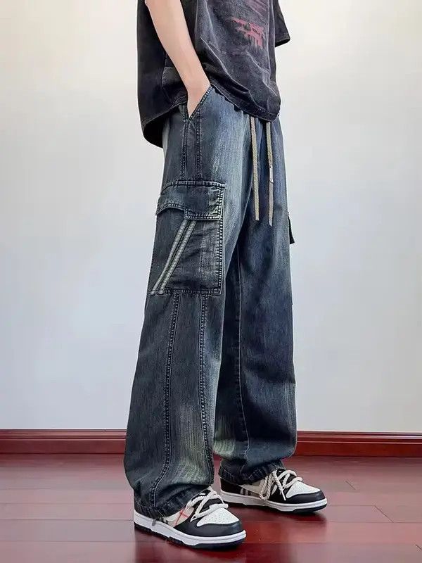 Jean Kawashima x Miyu Washing Jean Flap Pockets Cargo Pant Size US 29 - 6 Thumbnail