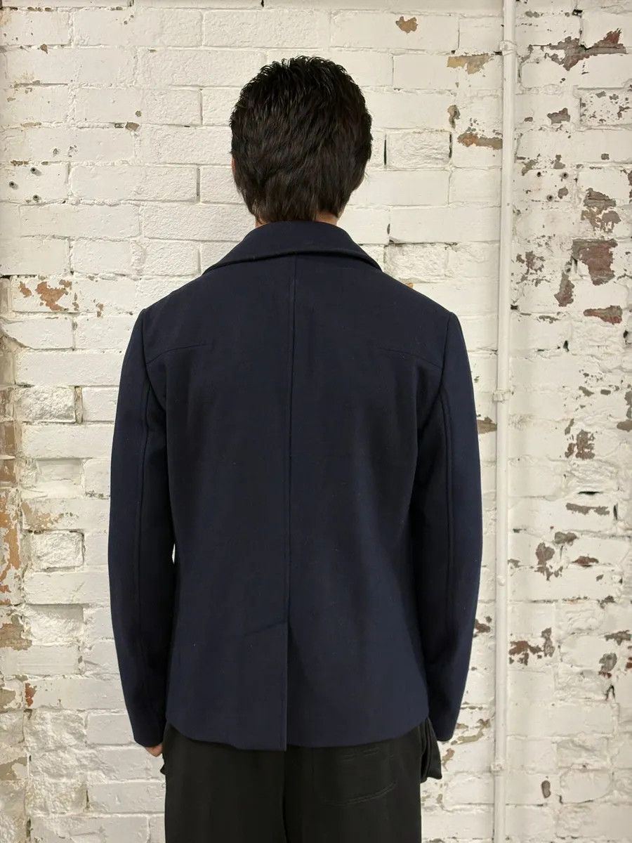 Dior 2000s Dior Navy Wool Classy Light Pea Coat Size US M / EU 48-50 / 2 - 4 Thumbnail