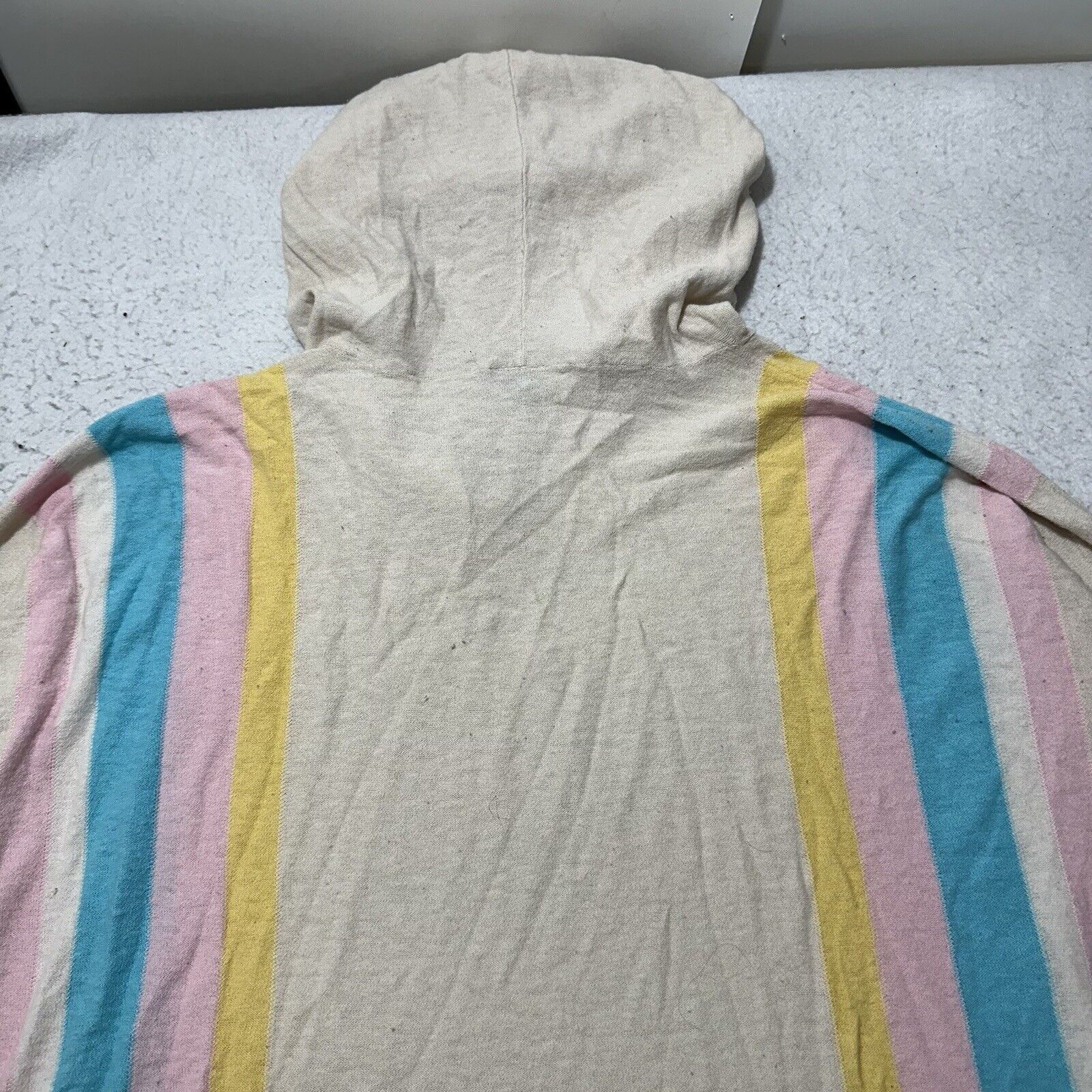 Other Torrid 3X Lightweight Sweater Hooded Pullover Beige Striped Size 3XL / US 20-22 - 12 Thumbnail