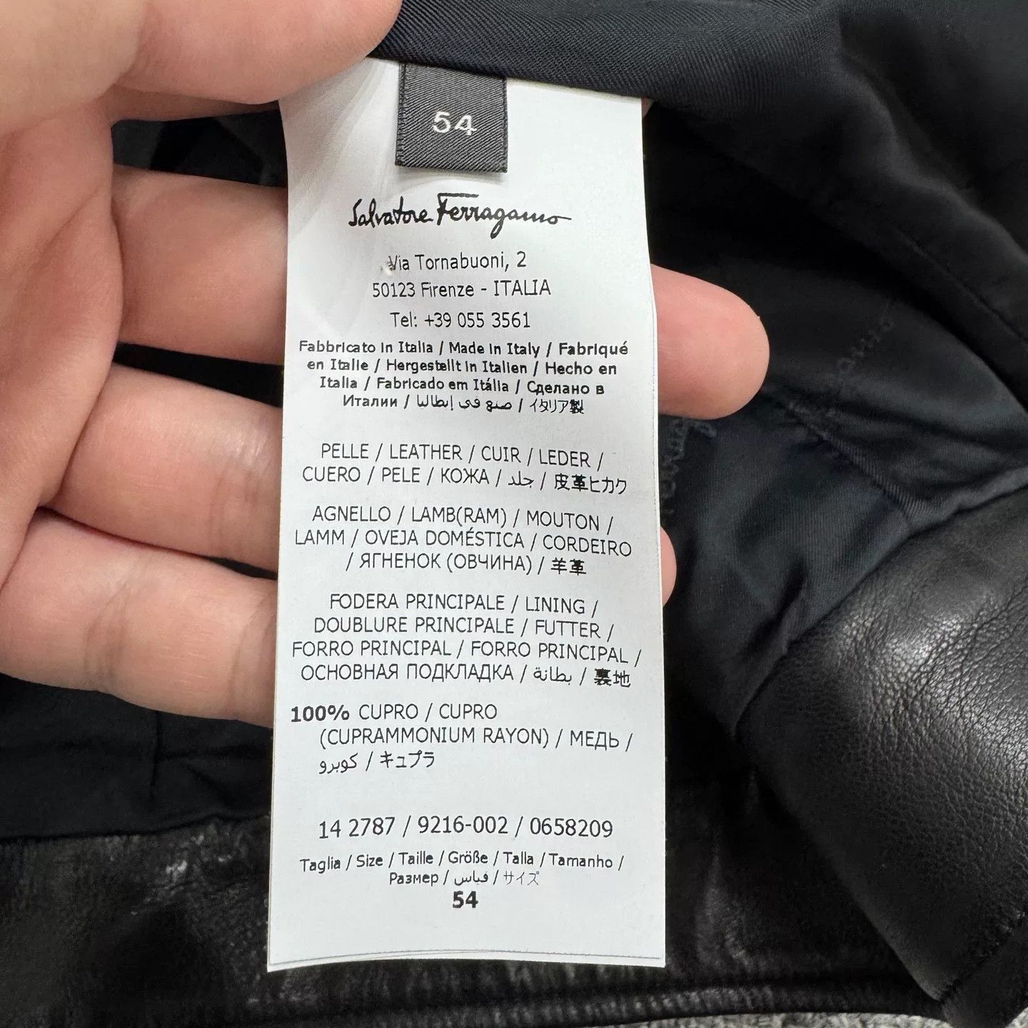 Salvatore Ferragamo salvatore ferragamo black leather motorcycle jacket. Size US XXL / EU 58 / 5 - 5 Thumbnail