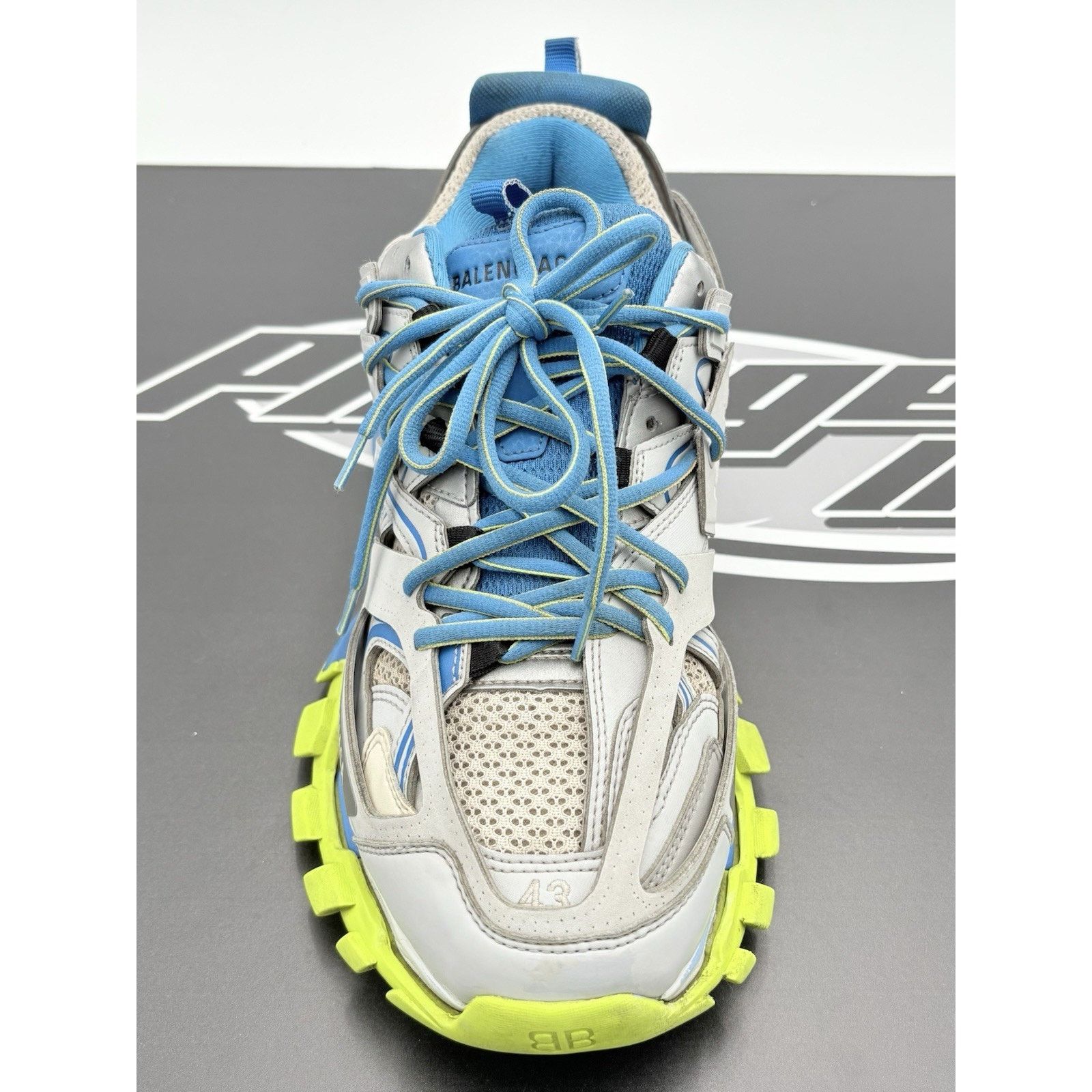 Balenciaga Balenciaga Track Sneaker ' Grey Blue ' | GOOD CONDITION! Size US 10 / EU 43 - 5 Thumbnail
