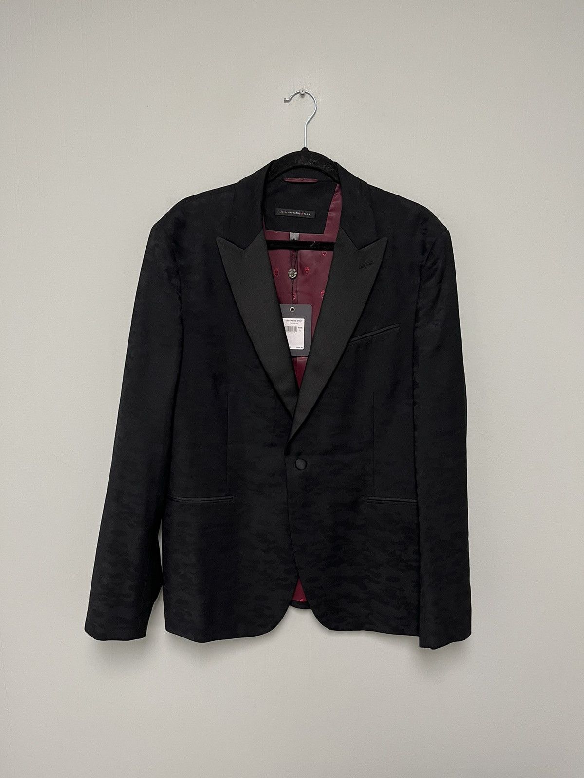 John Varvatos One Button Jacquard Jacket. Size EU 54 USA 44 Size US L / EU 52-54 / 3 - 4 Thumbnail