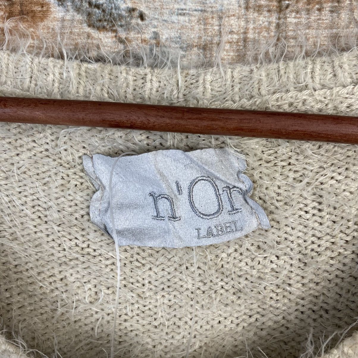 Homespun Knitwear DL N’or Beige Mohair Knitwear #C1111 Size XL / US 12-14 / IT 48-50 - 9 Thumbnail