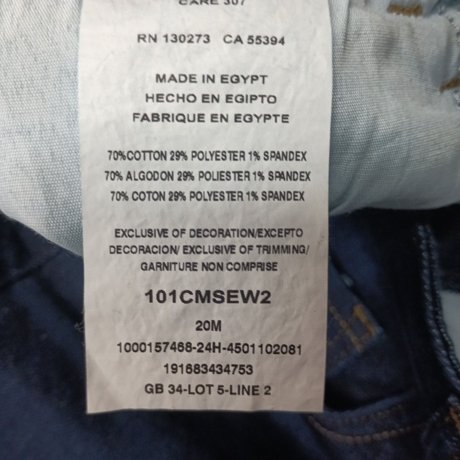 Lee Lee Straight Jeans Womens 20 Medium Size 40x30 Blue Mid Rise Size 42" / US 20 - 6 Thumbnail
