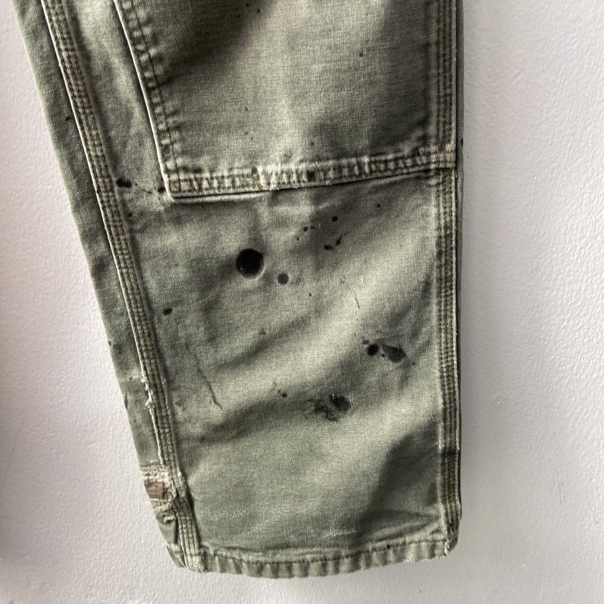 Carhartt × Vintage Distressed Faded Vintage Carhartt Double Knee Moss Green Size US 30 / EU 46 - 13 Thumbnail