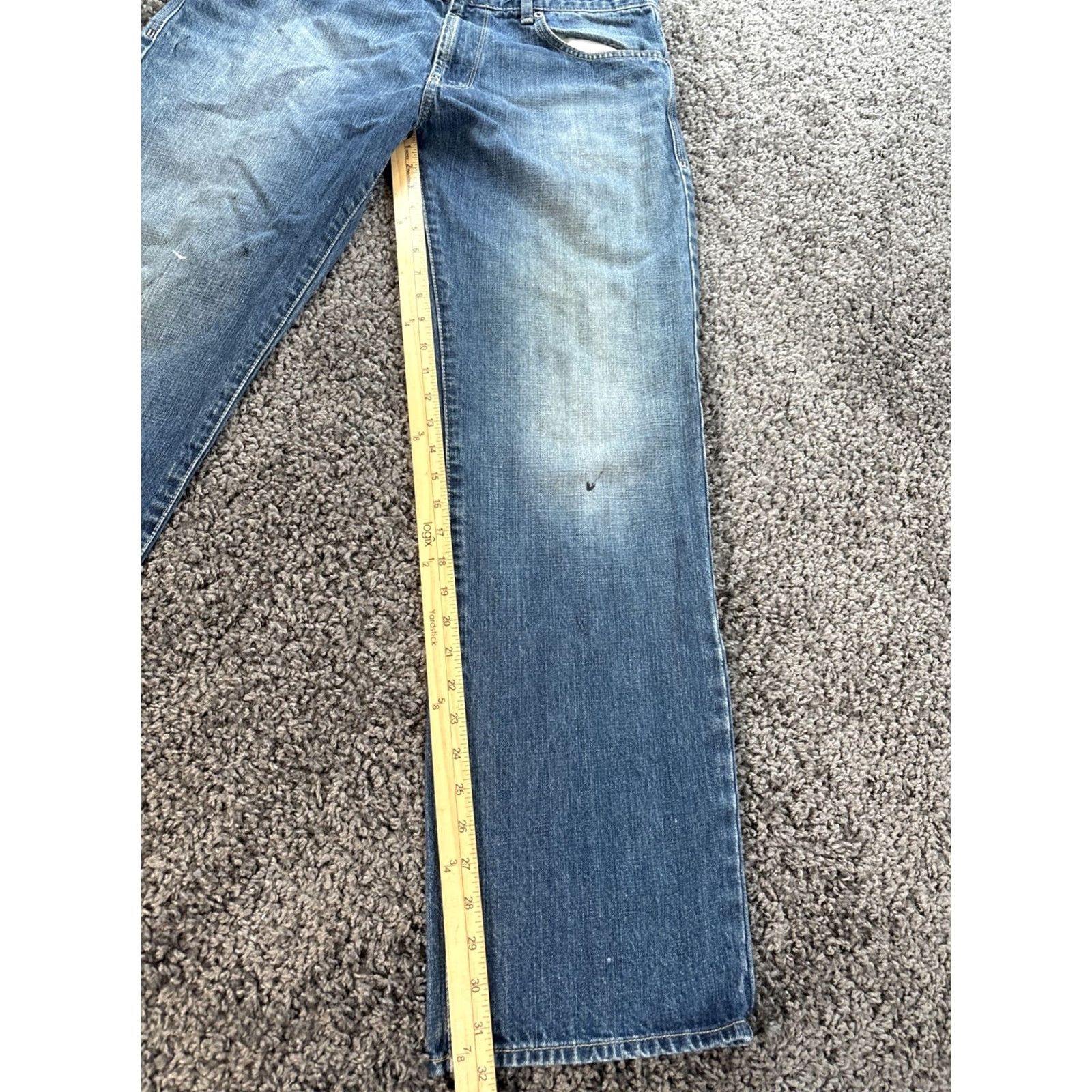 Calvin Klein VINTAGE Calvin Klein Jeans 36x32 Denim Straight 5-Pocket Logo Blue 90s Mens Size US 36 / EU 52 - 2 Thumbnail