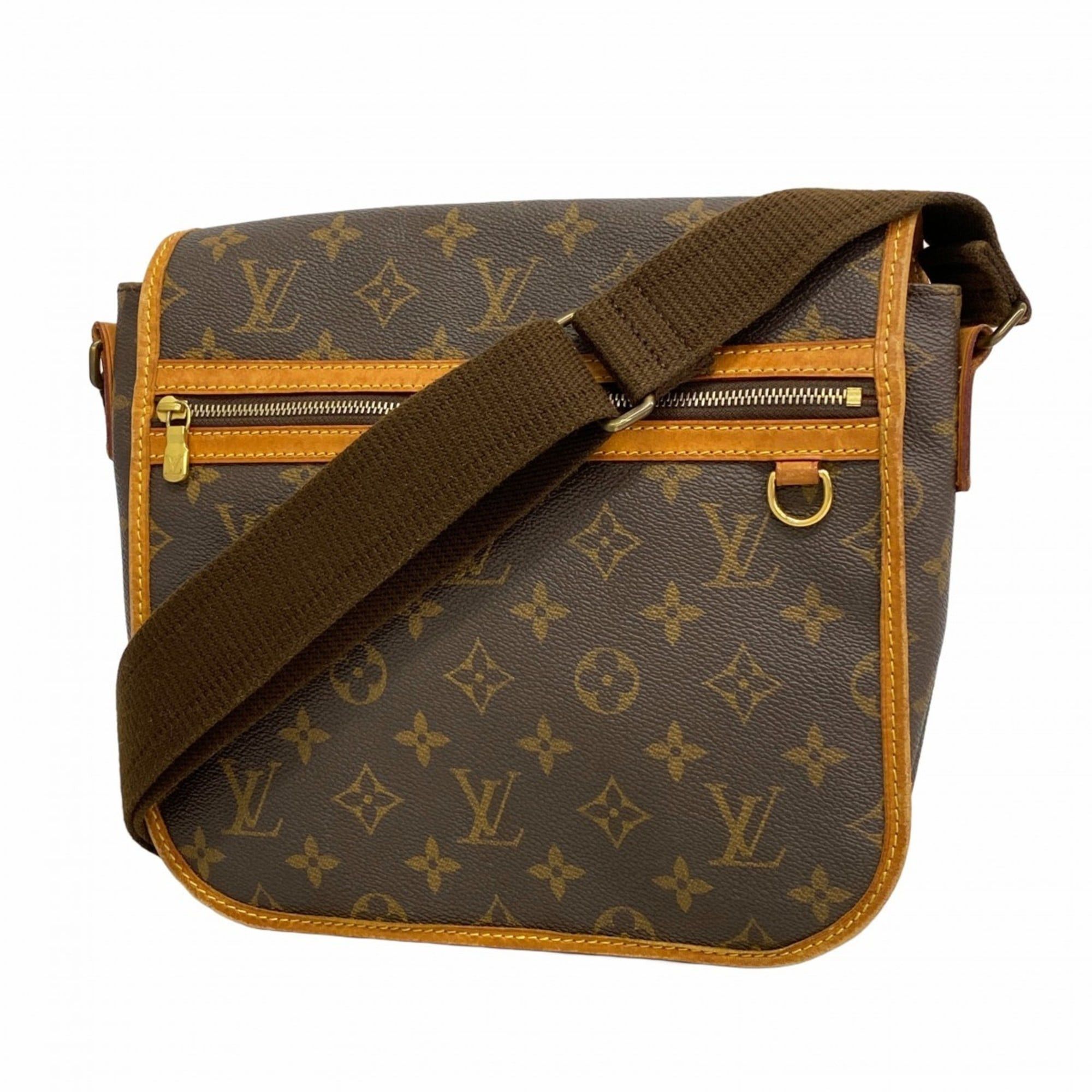 Louis Vuitton Monogram Bosphor PM Shoulder Bag M40106 Brown Women's