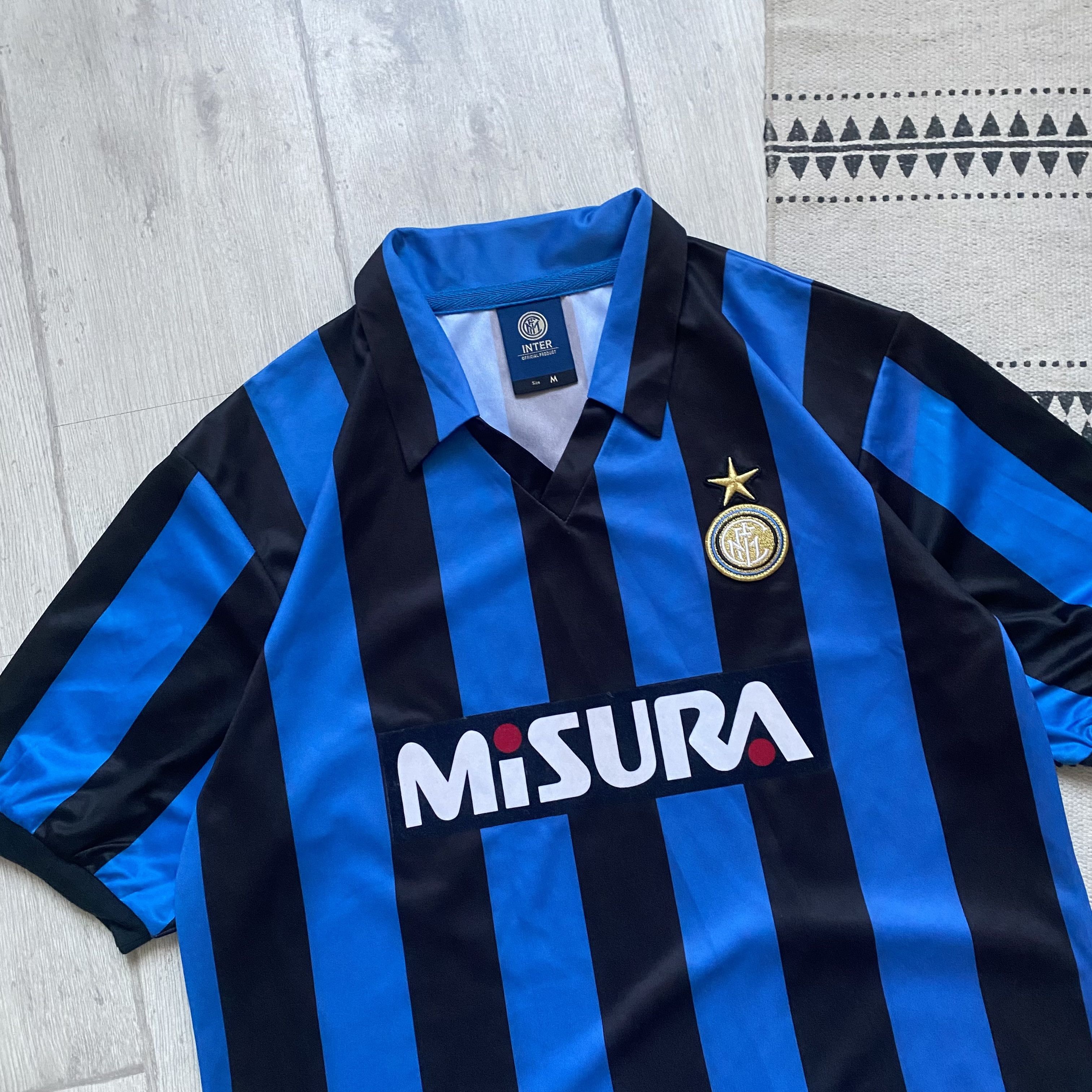 Umbro ⚽️ Vintage Retro 90s Inter Milan jersey Soccer Blockore Size US M / EU 48-50 / 2 - 2 Thumbnail