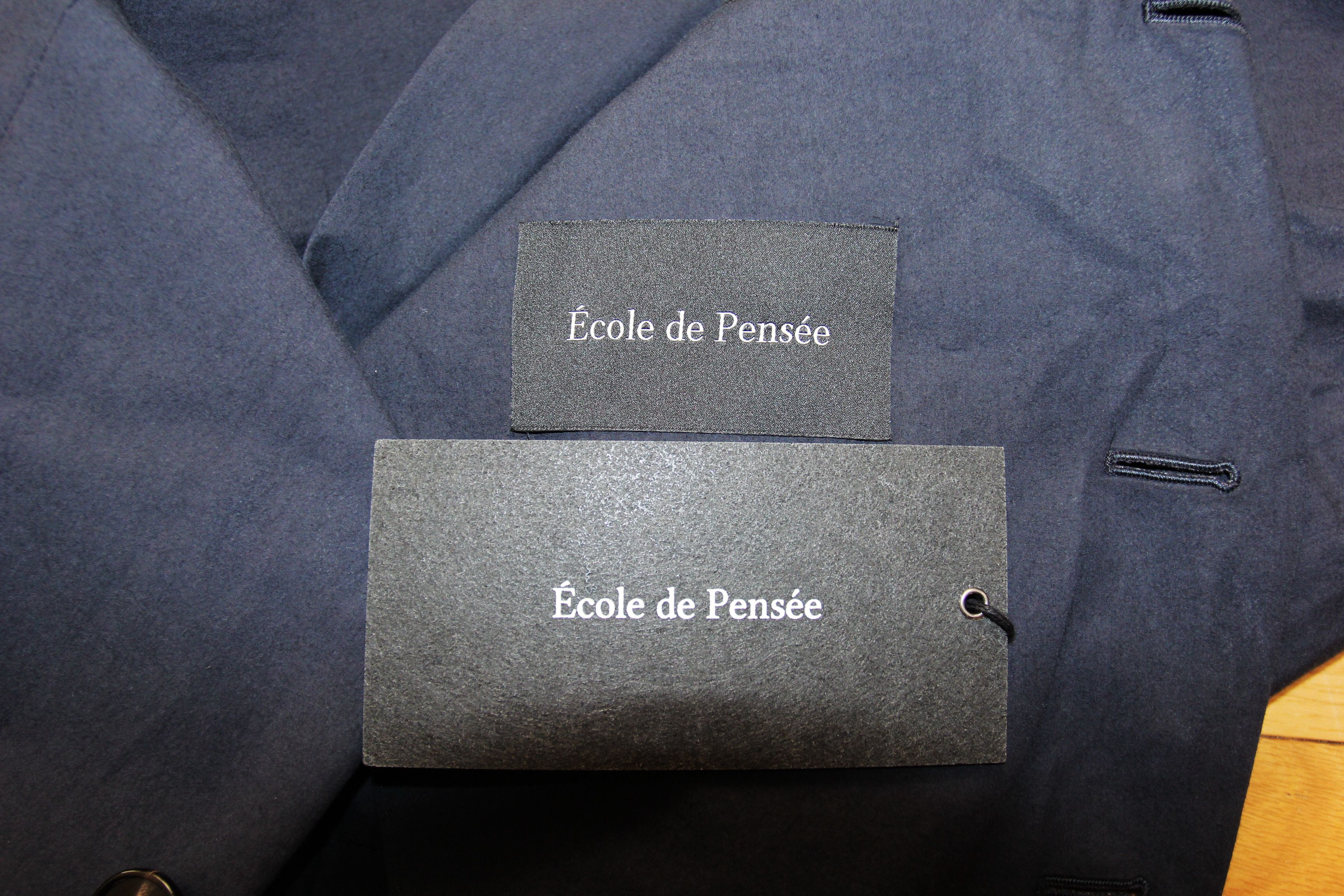Other BNWT SS24 ECOLE DE PENSEE NAVY POPLIN JACKET 48 Size US M / EU 48-50 / 2 - 8 Thumbnail