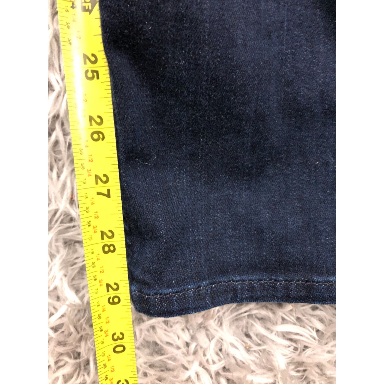 7 For All Mankind VINTAGE 7 For All Mankind Slim Cigarette Jeans 28 Womens Dark Blue Wash Skinny Denim Pants Size 28" / US 6 / IT 42 - 3 Thumbnail
