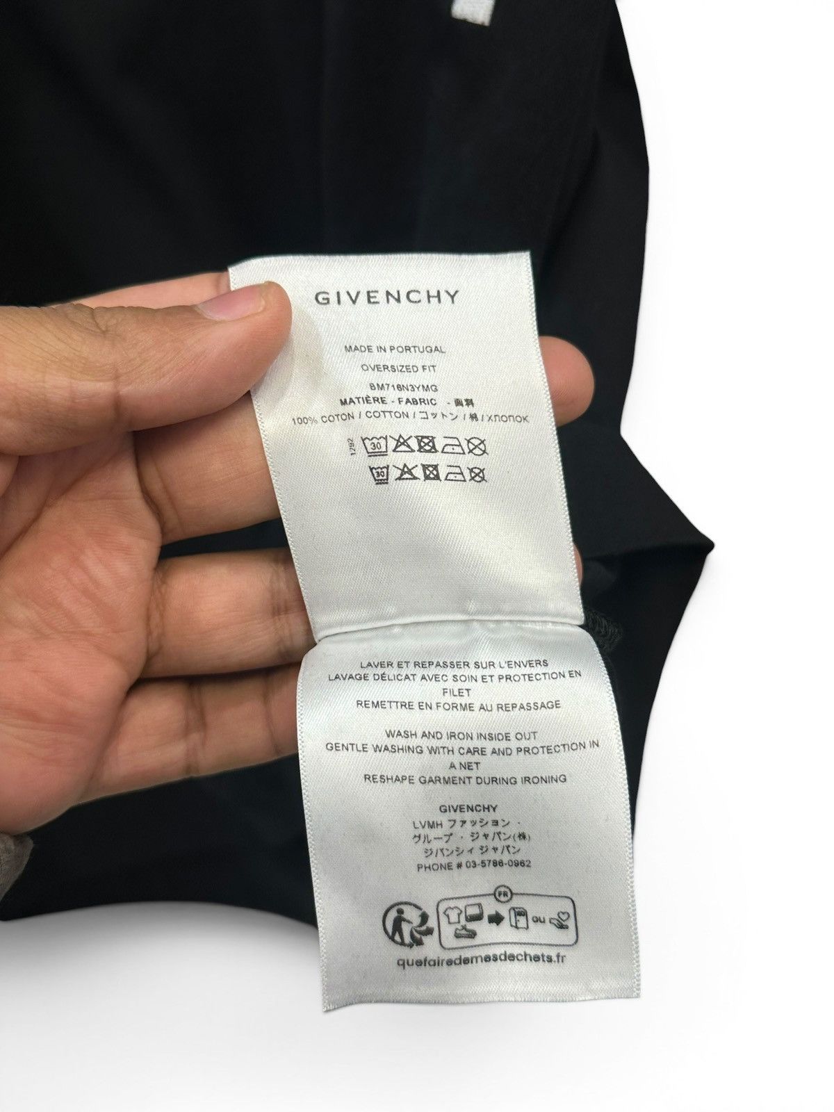 Givenchy Givenchy Black Logo Shirt Size US S / EU 44-46 / 1 - 8 Thumbnail