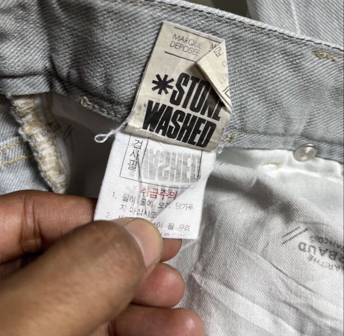 Marithe + Francois Girbaud Vtg MFG stone washed jeans Size US 28 / EU 44 - 6 Thumbnail