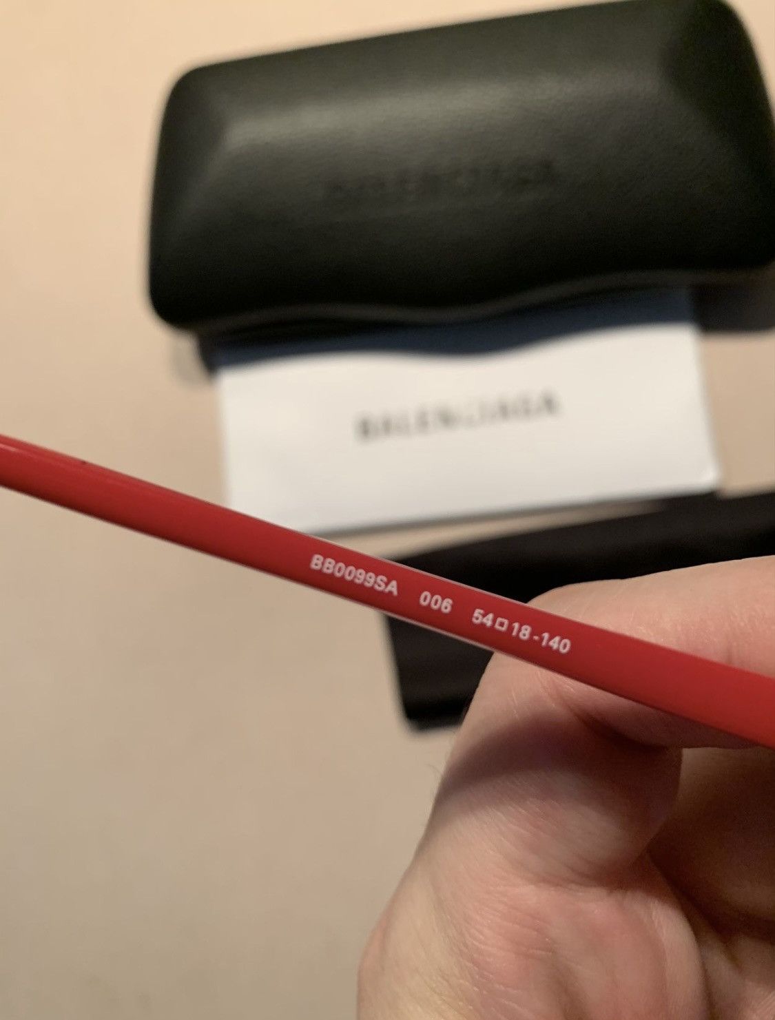 Balenciaga RARE New Balenciaga Runway Italian Made Red Sunglasses Italy Size ONE SIZE - 6 Thumbnail