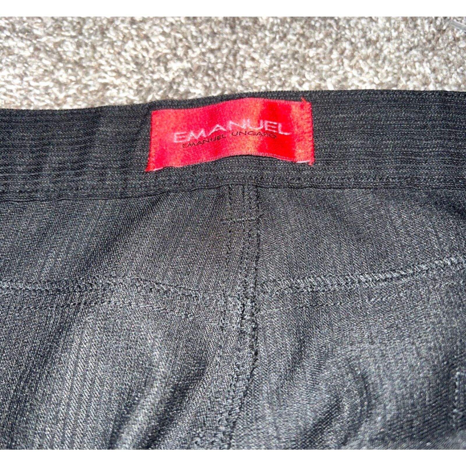 Vintage Emanuel Dress Pants Mens Size 40x32 Striped Gray Size US 40 / EU 56 - 3 Thumbnail