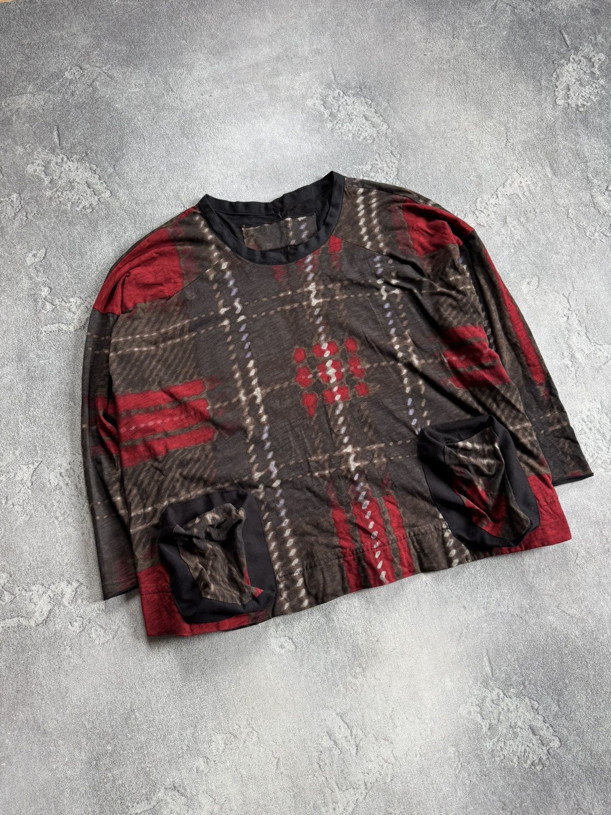Rundholz Rundholz Multicolor Check Long Sleeve Shirt Pockets Tunic Size L / US 10 / IT 46 - 2 Thumbnail