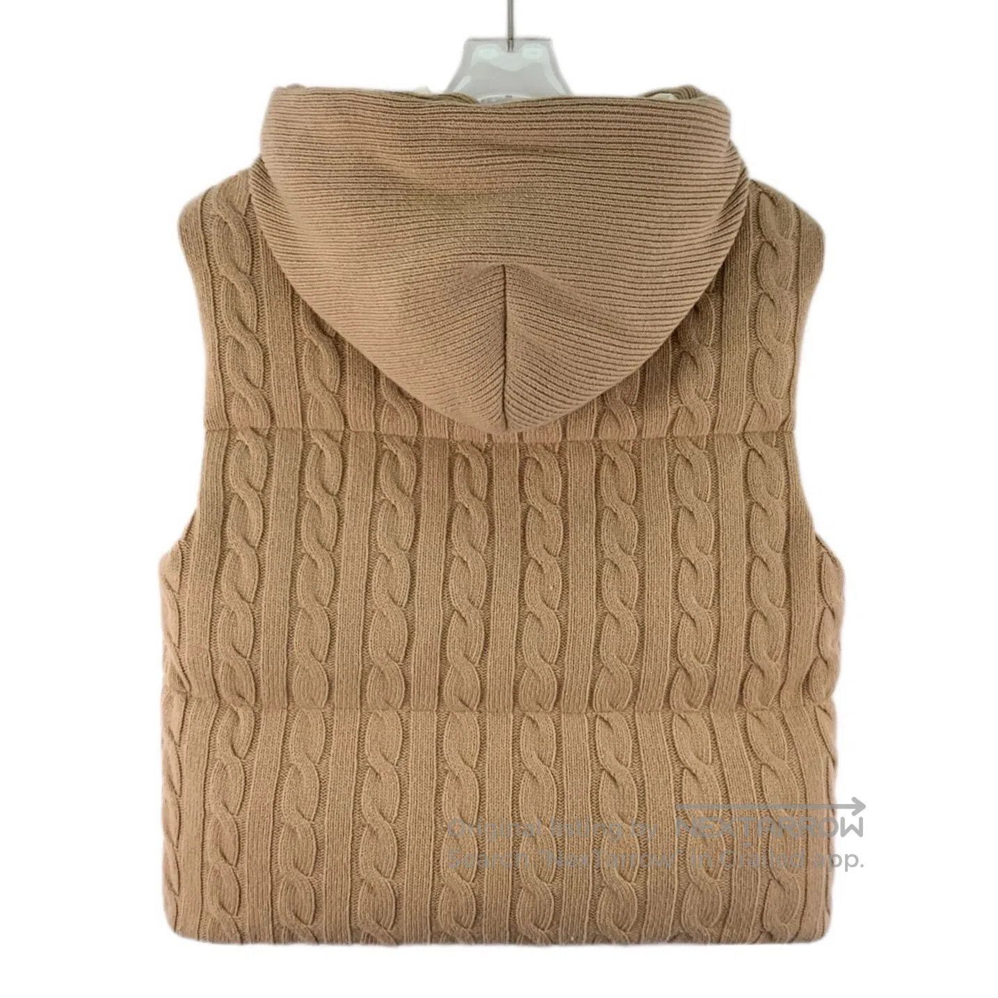Miu Miu Miu Miu Brown Twisted Logo Letter Embroidered Wool Hooded Size XS / US 0-2 / IT 36-38 - 2 Thumbnail