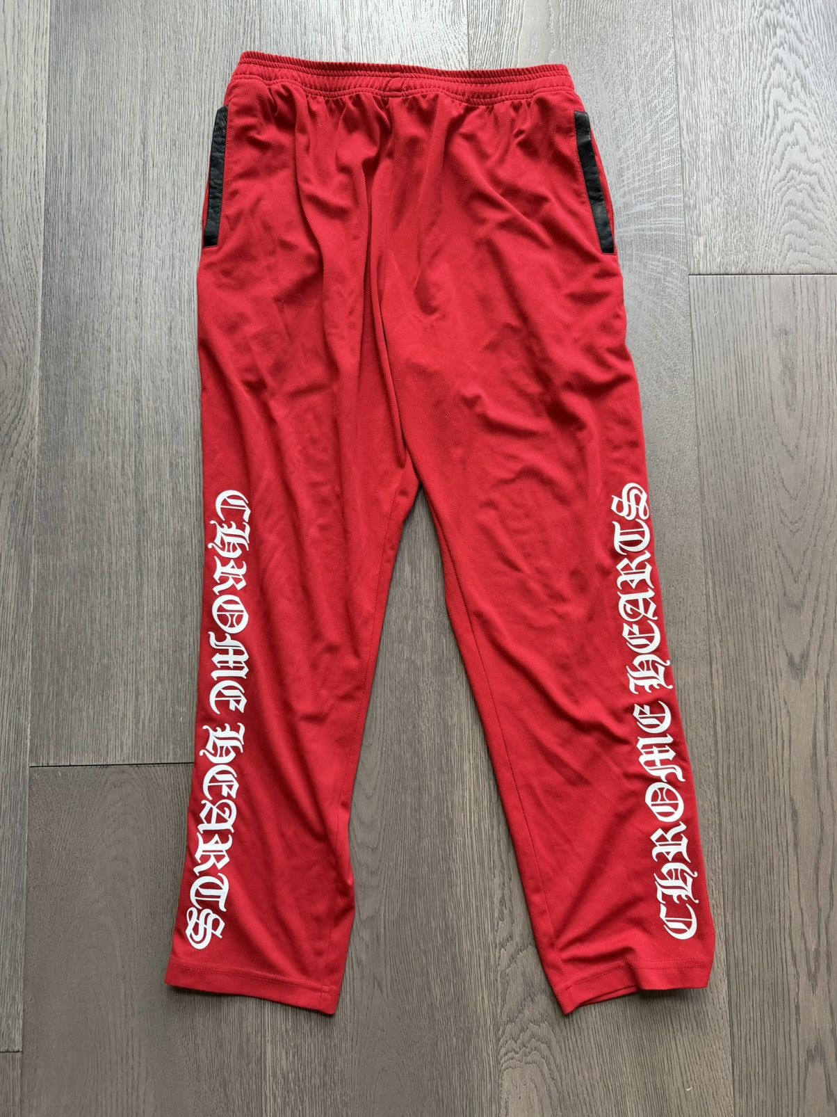 Size XL - Chrome Hearts Breakaway Track Red Pants Tearaway