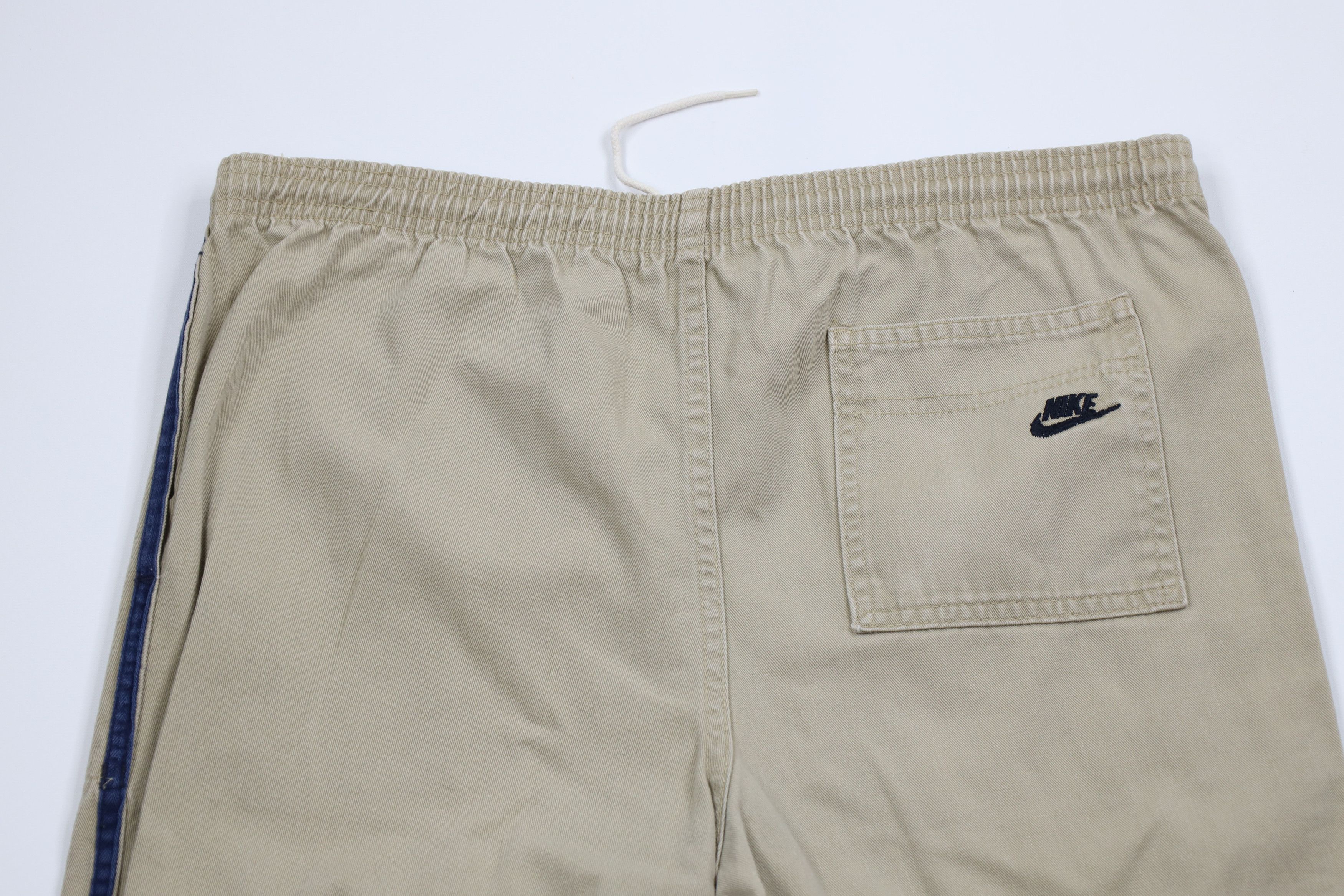 Nike × Vintage Vintage 80s 90s Nike Mini Swoosh Striped Pants Cotton USA Size US 34 / EU 50 - 12 Thumbnail