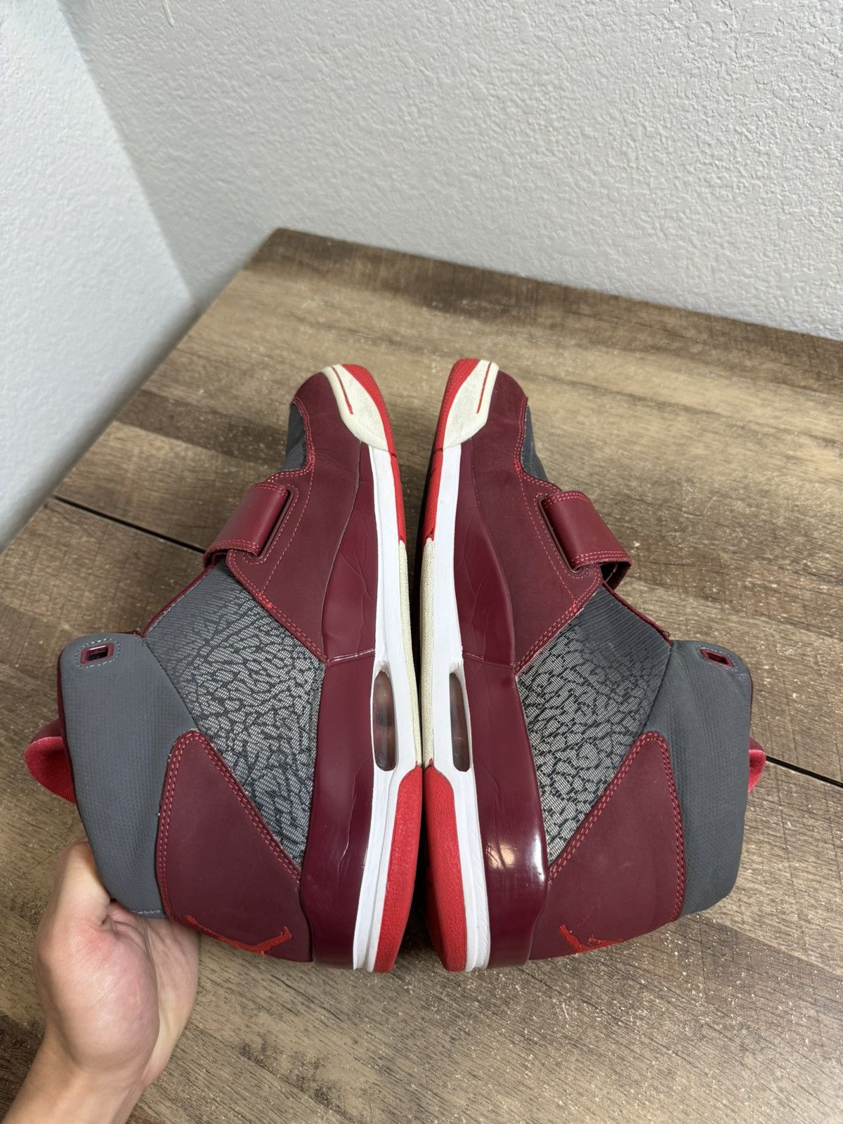 Jordan Brand Nike Air Jordan Flight Club 90s Gray/Fusion Red Men Sz 13 Size US 13 / EU 46 - 5 Thumbnail