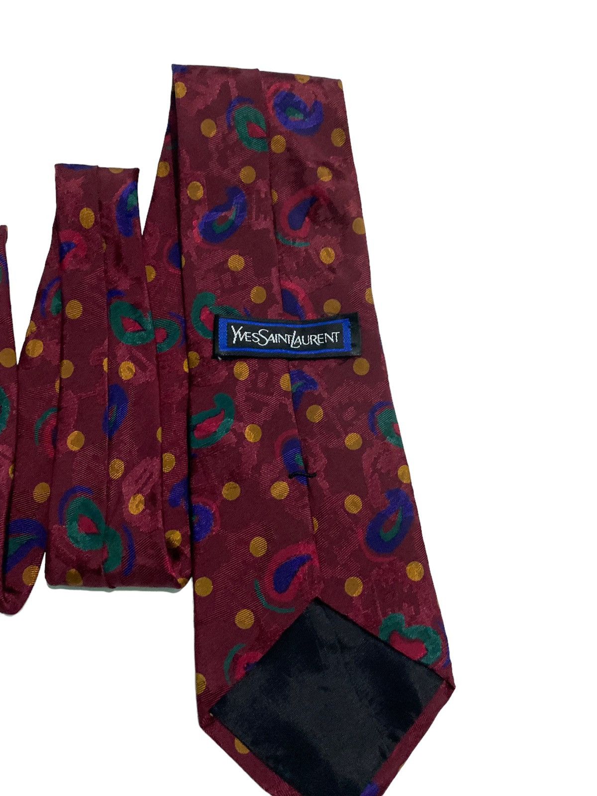 New Era × Yves Saint Laurent 👍 Vintage YSL / YVES SAINT LAURENT silk neck Ties Size ONE SIZE - 10 Thumbnail