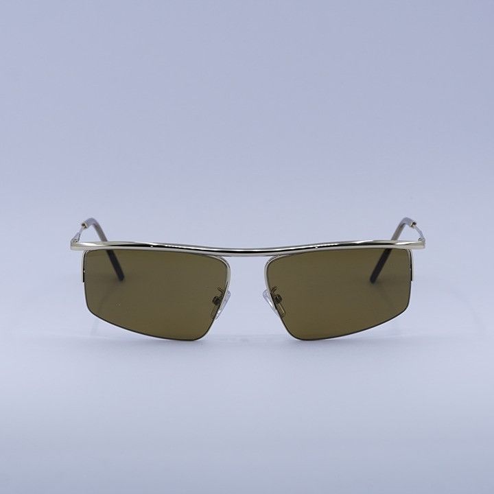 Fendi Fendi FE40141U 32E Sunglasses Gold Rectangle Frame Size ONE SIZE - 6 Thumbnail