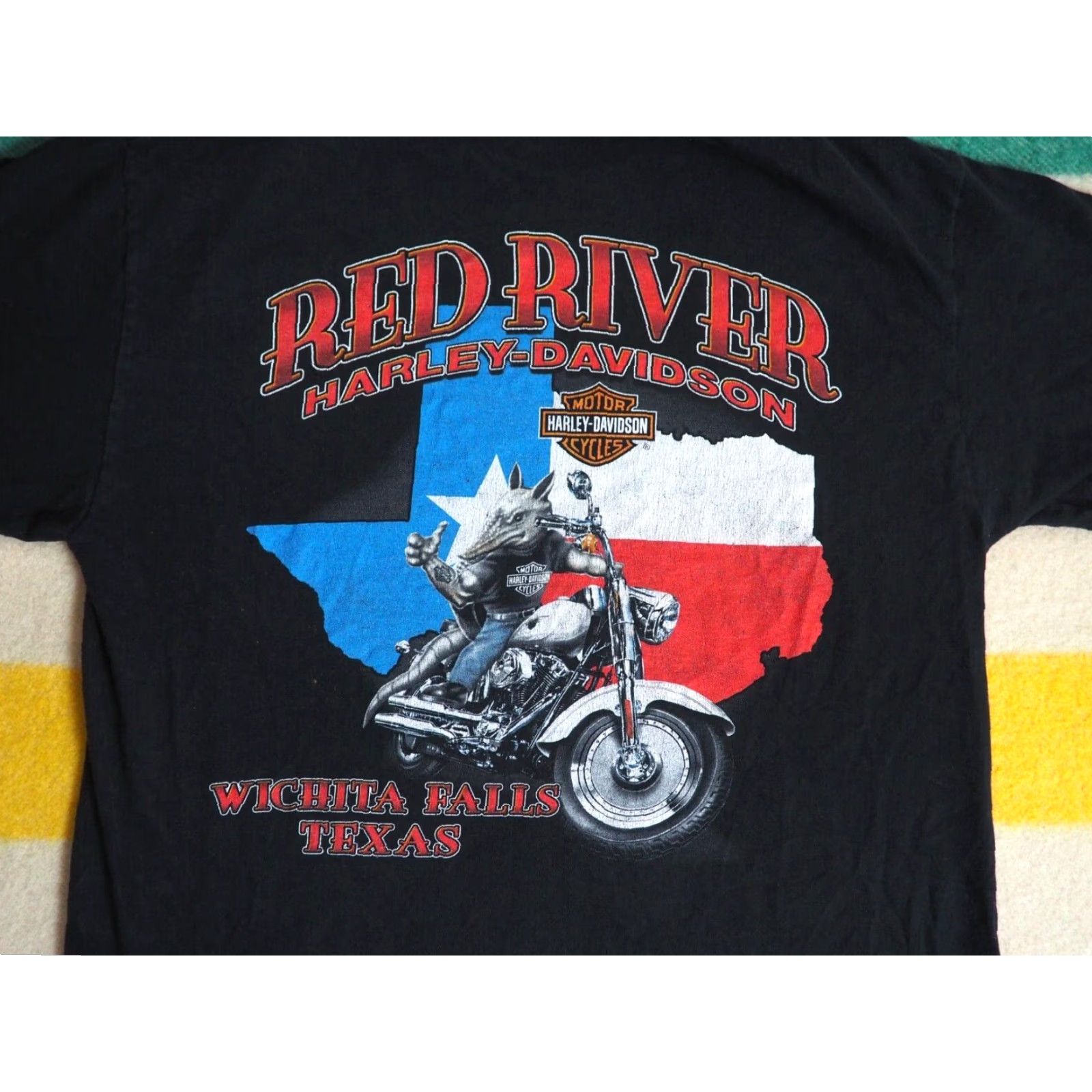 Harley Davidson VINTAGE Harley-Davidson Tee T-Shirt M USA Made Black Cotton Logo Biker 90s | Men Size US M / EU 48-50 / 2 - 5 Thumbnail