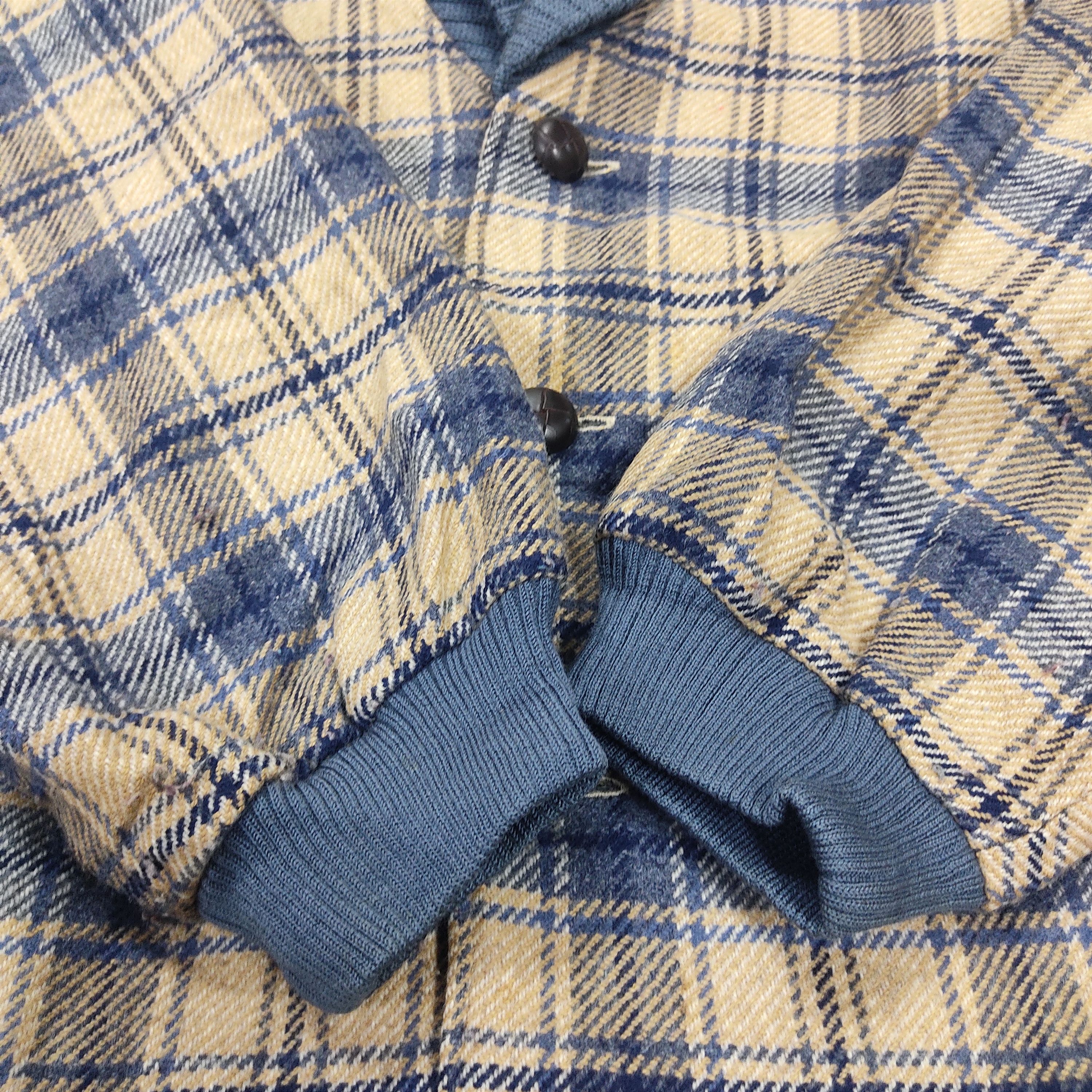 DAKS × Vintage DAKS LONDON Plaid Blouson Men Wool Jacket Size US L / EU 52-54 / 3 - 7 Thumbnail