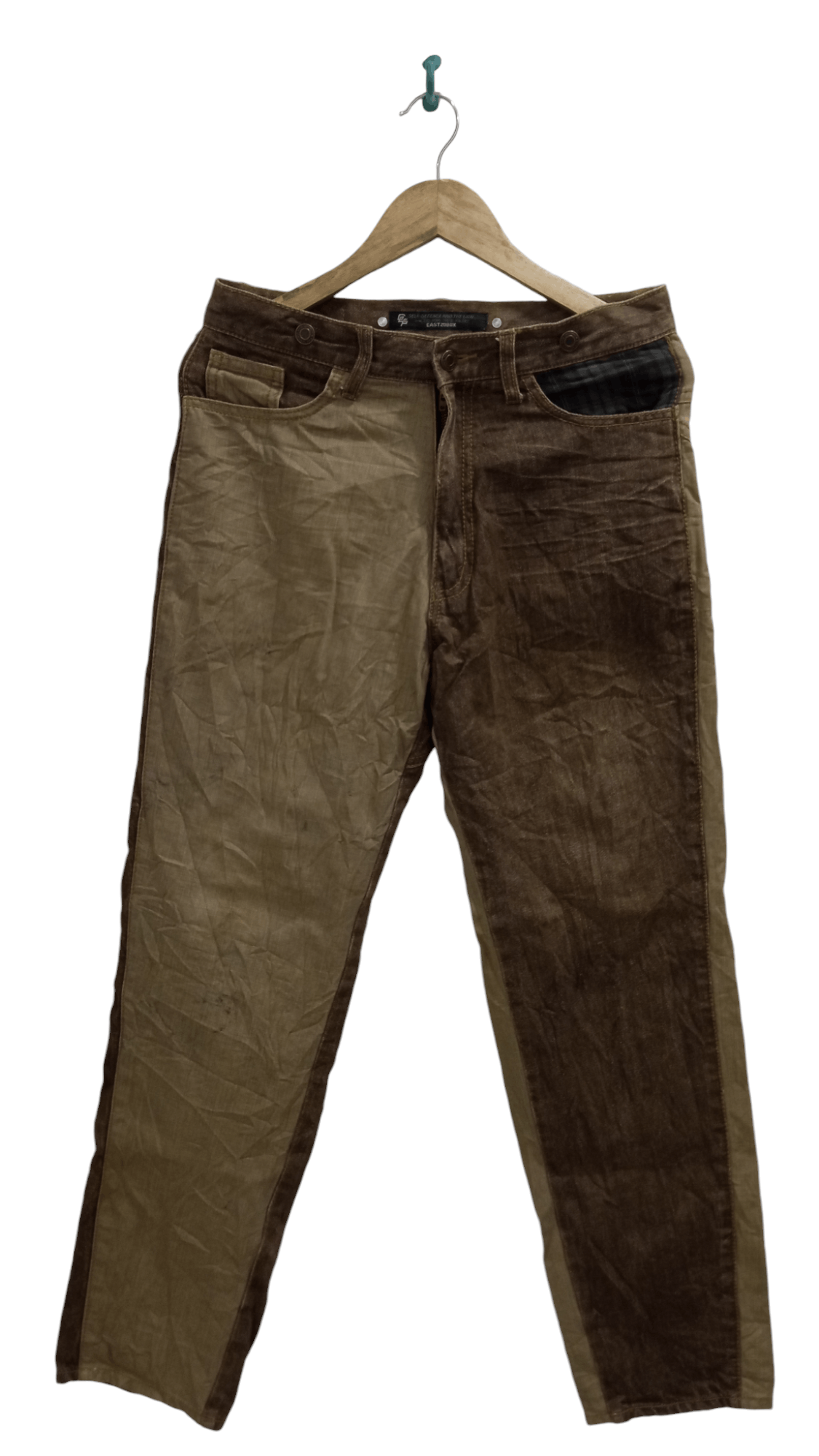 Japanese Brand × Vintage 🔥🔥TETB The East Twenty Box Two Tones Colour Pants Size US 31 - 1 Thumbnail