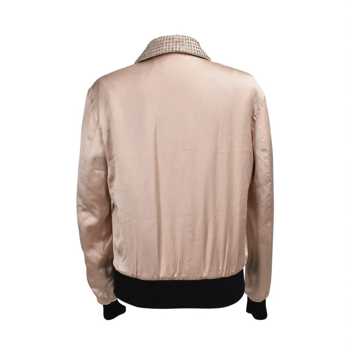 Saint Laurent Paris Saint Laurent Paris Je T'aime Teddy Pink Satin Bomber Jacket Size XS / US 0-2 / IT 36-38 - 2 Thumbnail