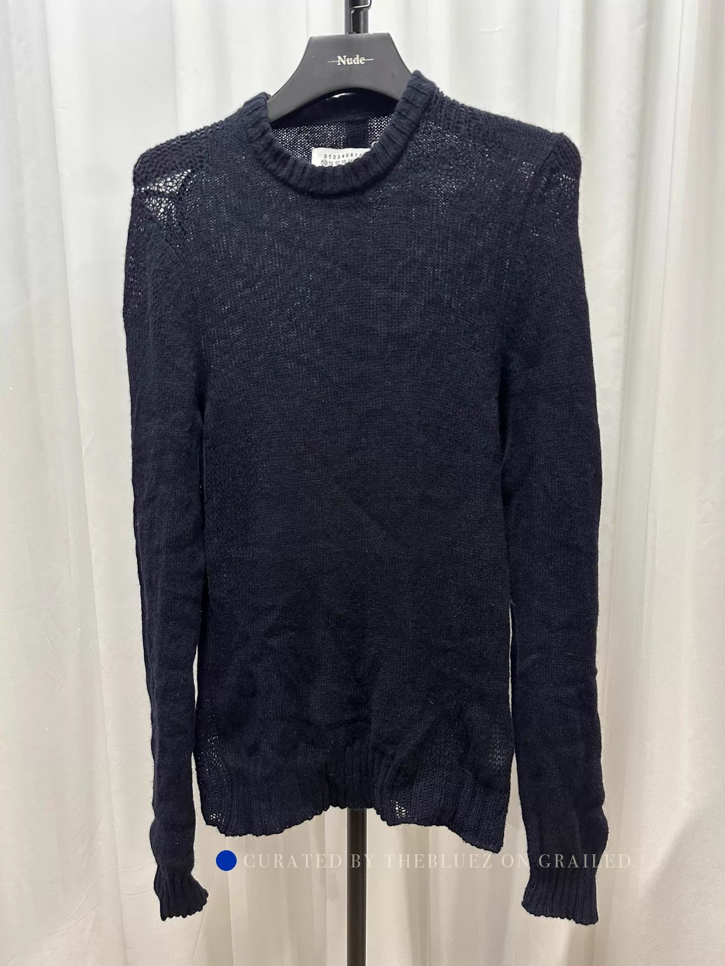 Maison Margiela Openwork Wool Knit Sweater Size US M / EU 48-50 / 2 - 1 Thumbnail
