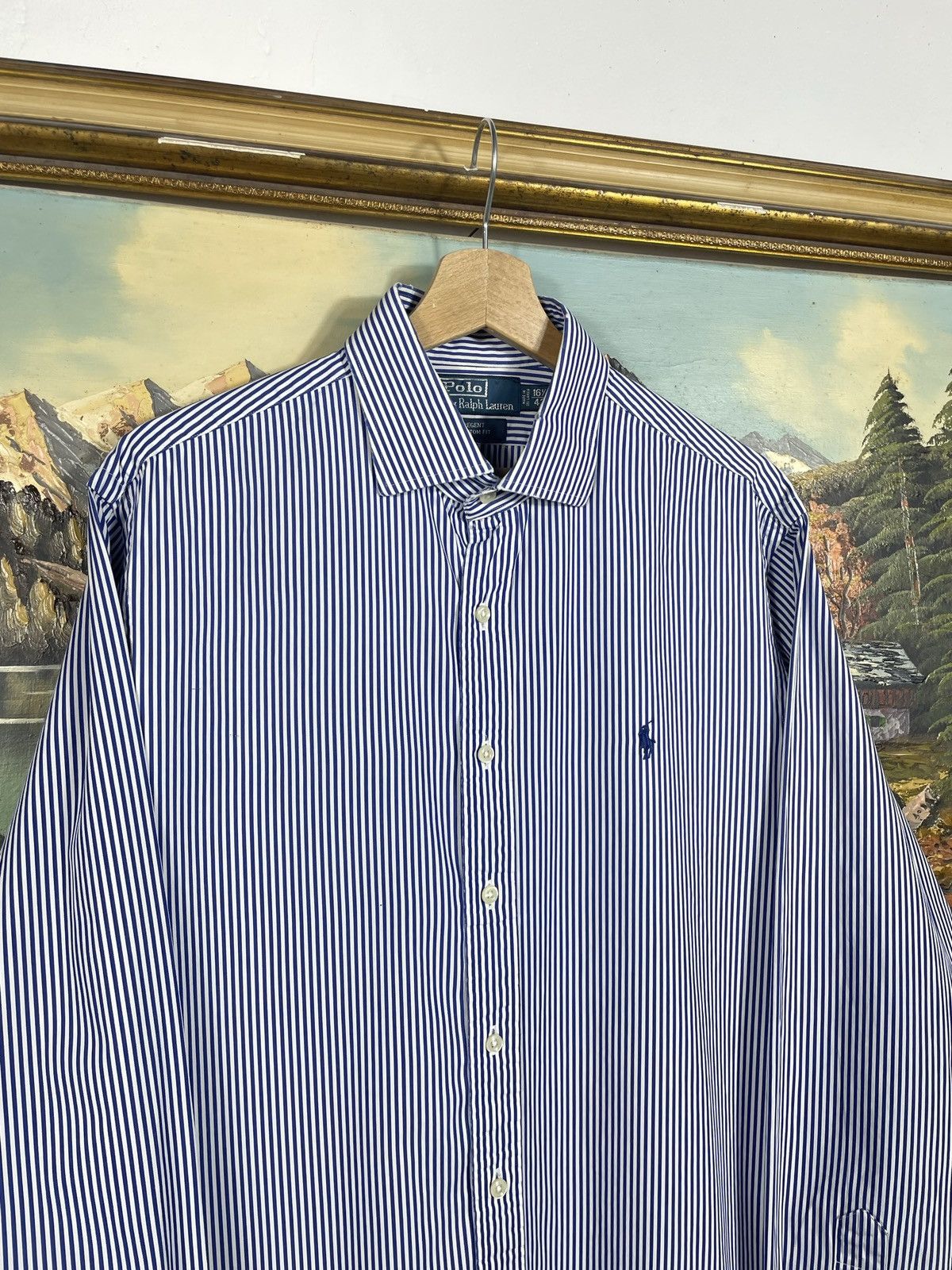 Polo Ralph Lauren Polo Ralph Lauren Blue Checkered Shirt Old Money Luxury Size US XL / EU 56 / 4 - 4 Thumbnail