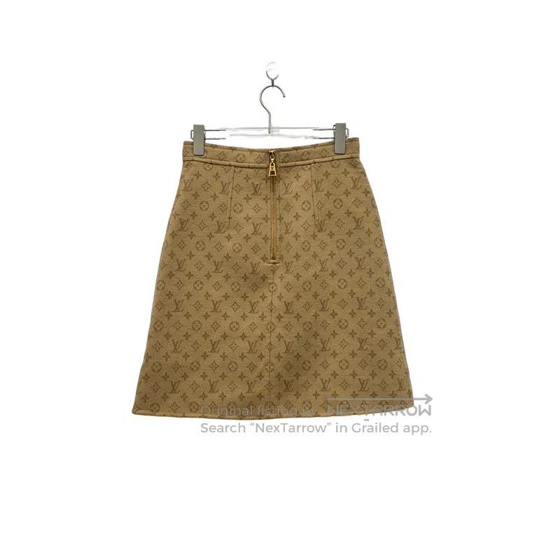 Louis Vuitton Louis Vuitton Full-print woolen skirt Size 37" - 1 Thumbnail