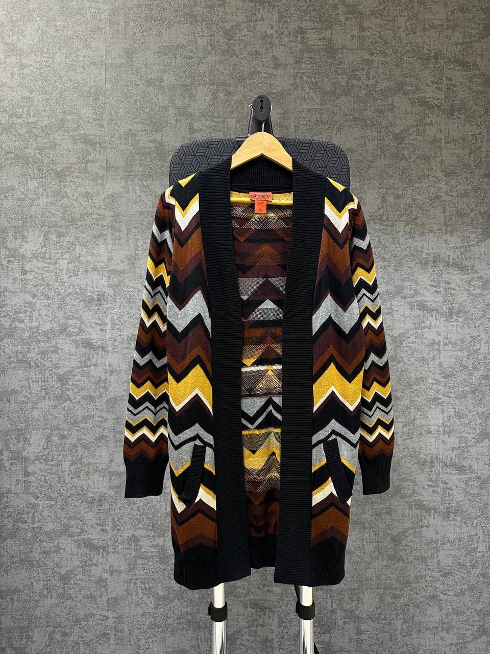 Missoni × Vintage Vintage Missoni Zigzag Open Cardigan Sweater Size US M / EU 48-50 / 2 - 2 Thumbnail