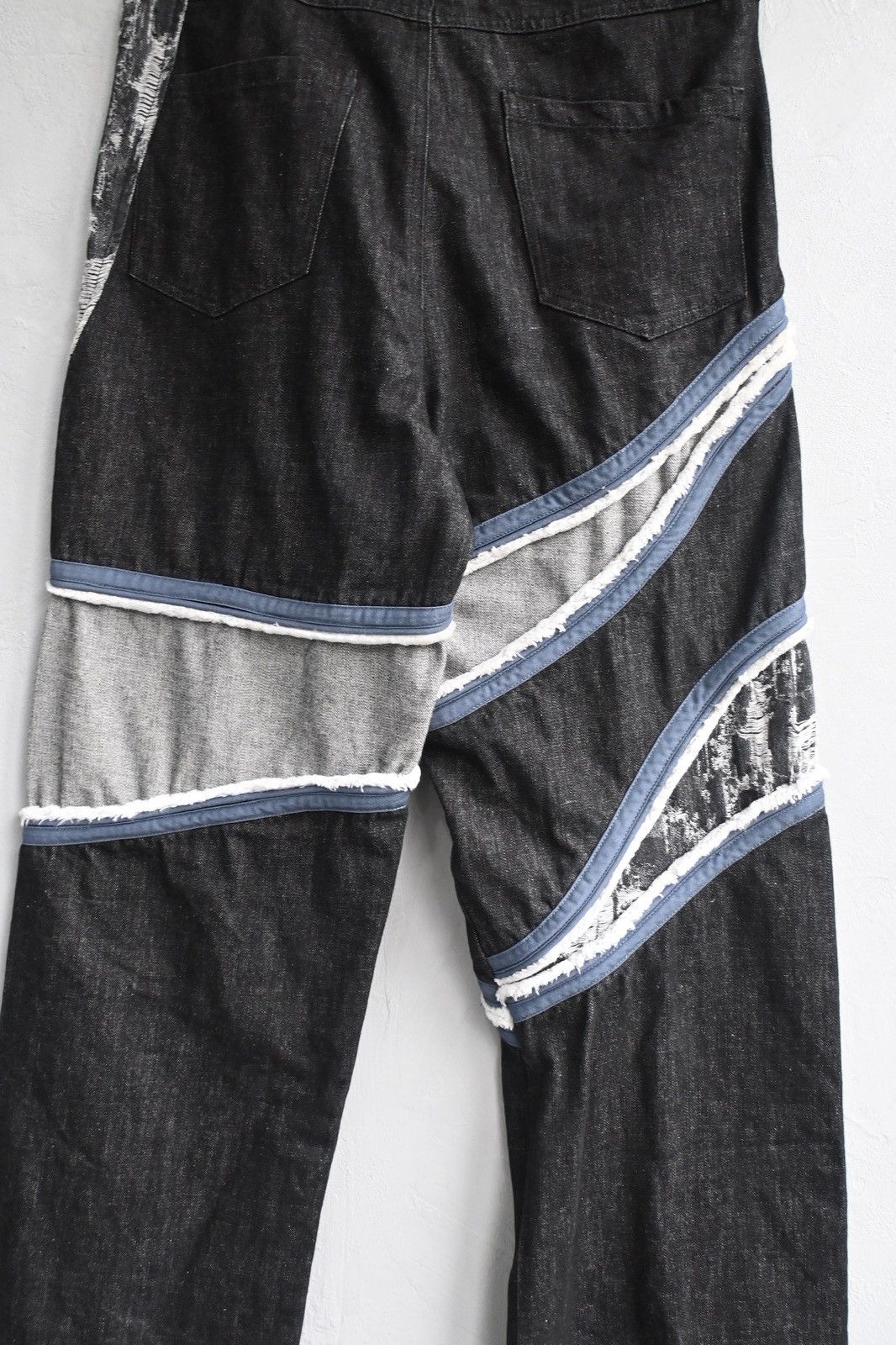 Kusikohc Kusikohc heavy denim pant with white striped Size US 33 - 7 Thumbnail