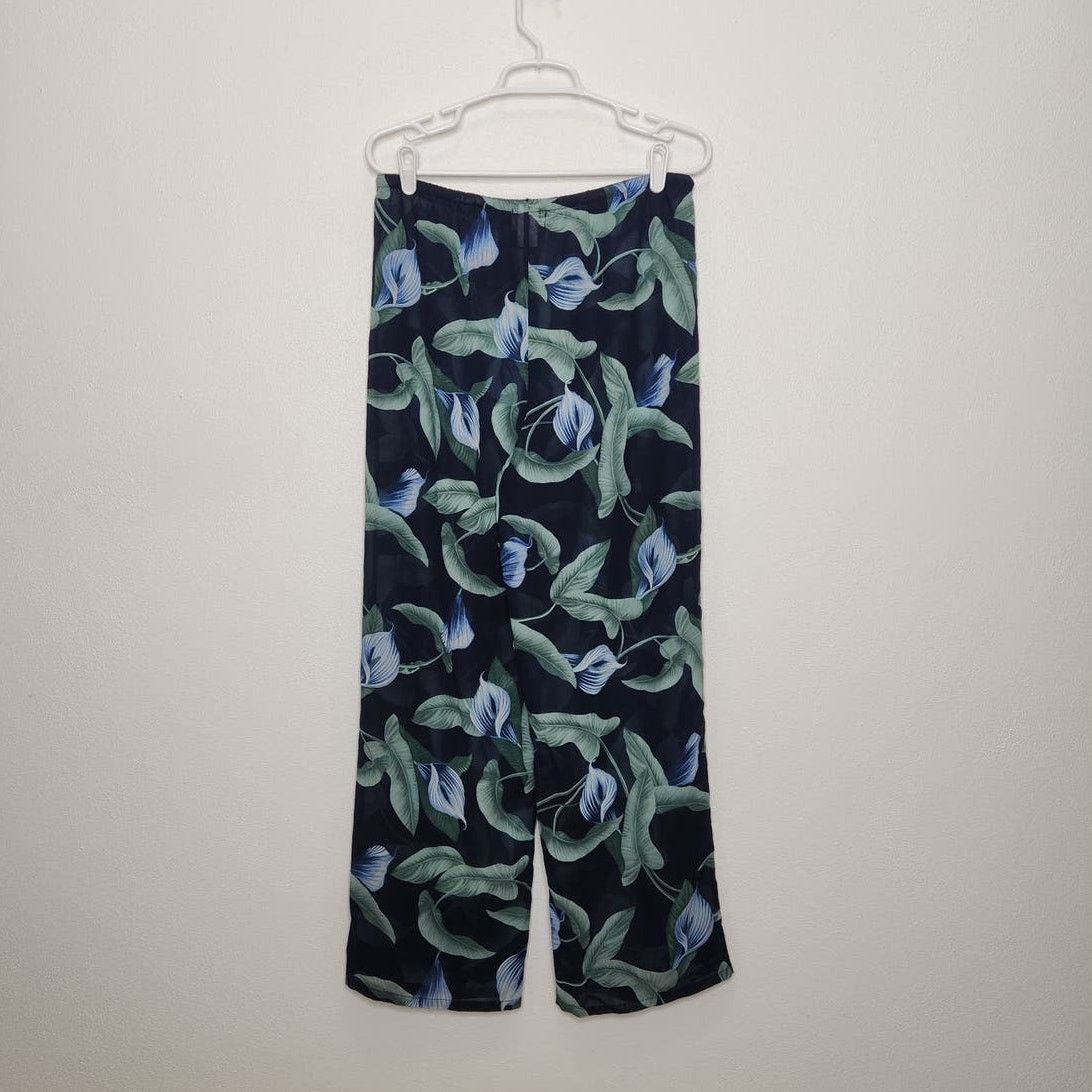Tommy Bahama Vintage Tommy Bahama Sheer Thin Hawaiian Womens Pants Flower Size 33" - 6 Thumbnail