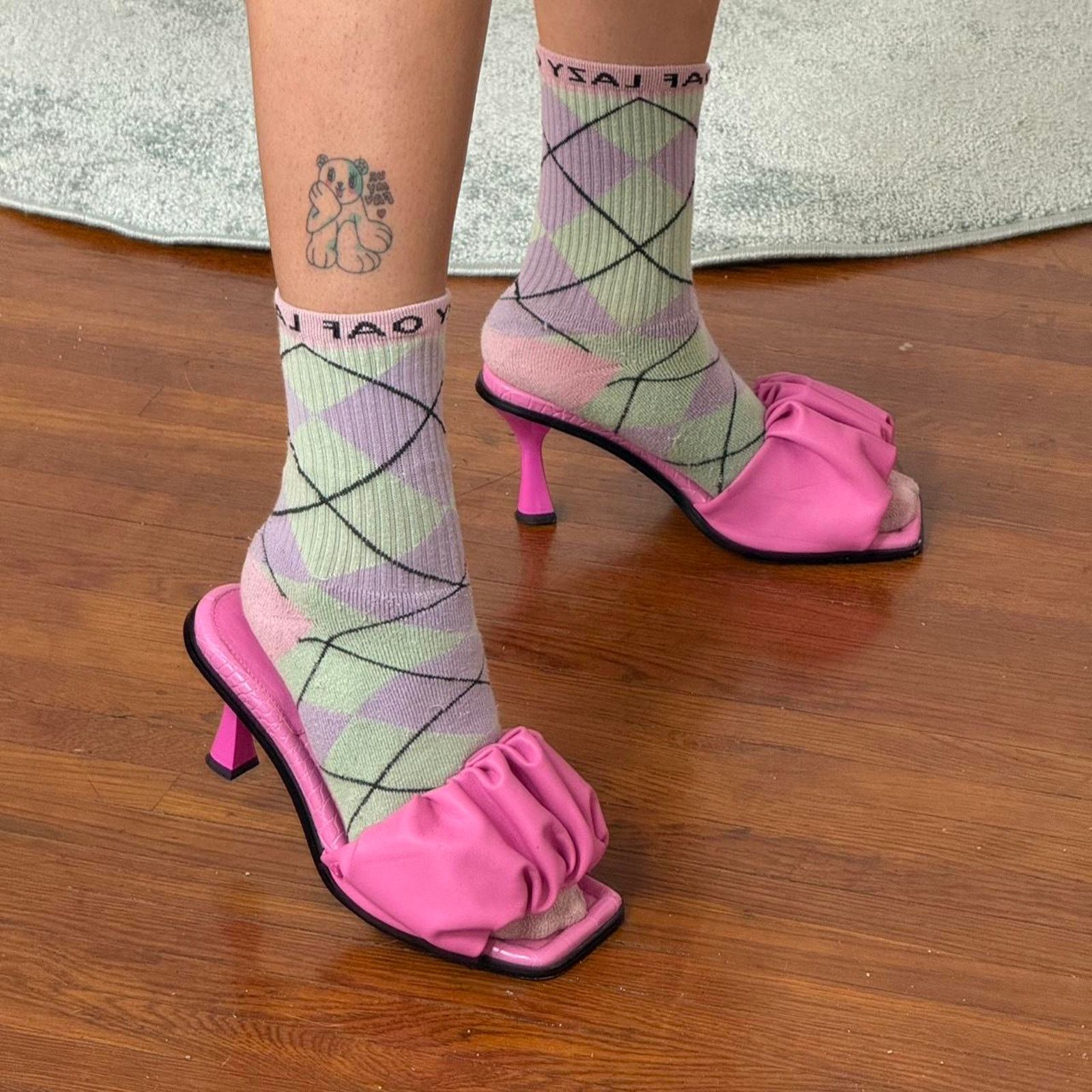 Sam Edelman ✿ hot pink ruched kitten heel mules circus by sam edelman ✿ Size US 8 / IT 38 - 2 Thumbnail