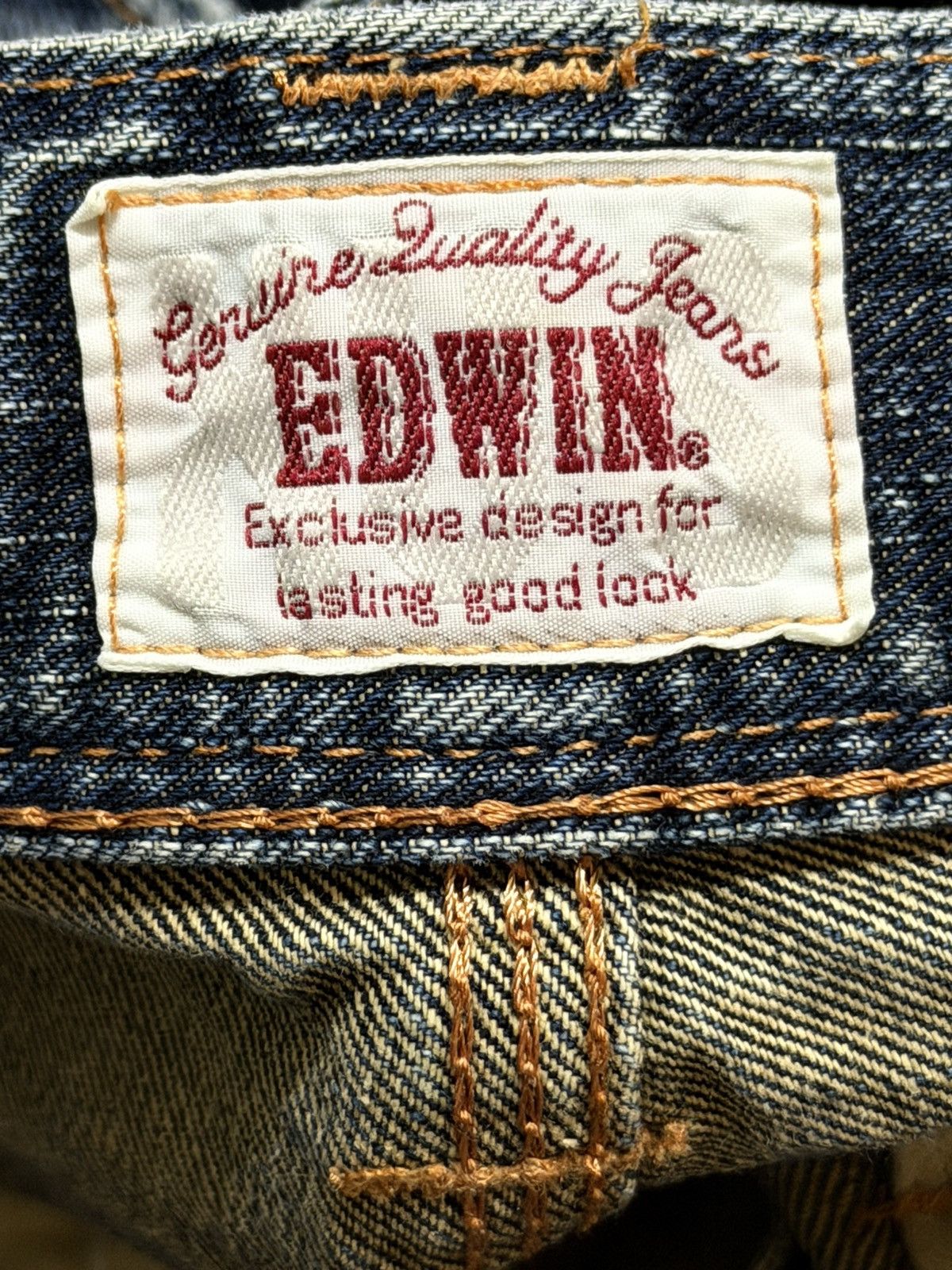 Edwin Vintage 90s Edwin XV Faded Wash Whisker Distressed Bootcut Size US 31 - 10 Thumbnail