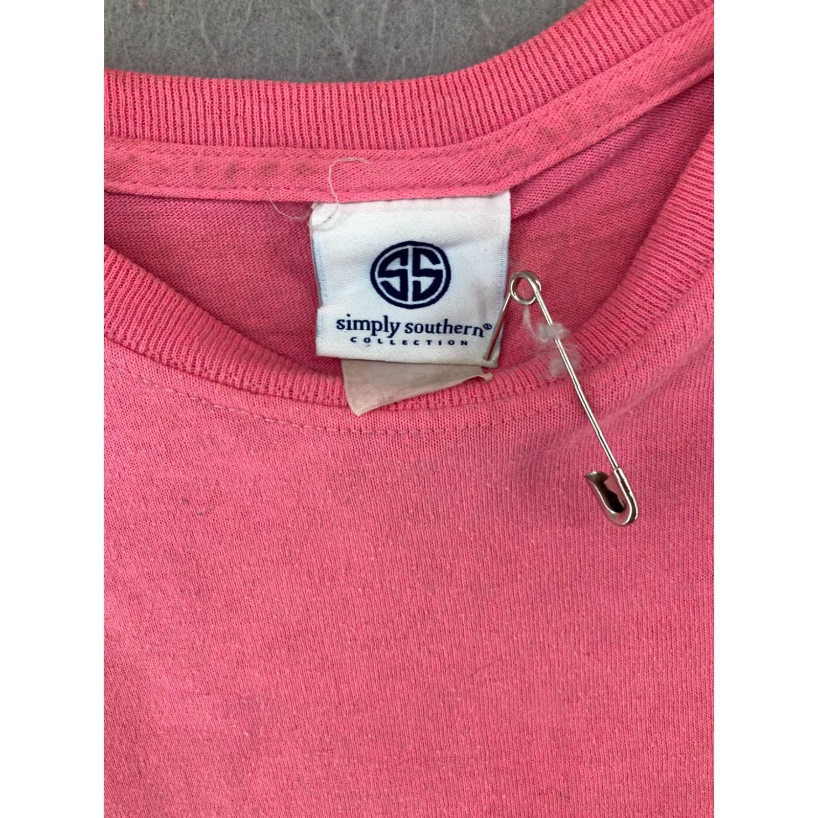 Pinko VINTAGE Simply Southern Womens T-Shirt Adult Large Pink Graphic Beach Casual Cotton 90s Womens Size L / US 10 / IT 46 - 5 Thumbnail