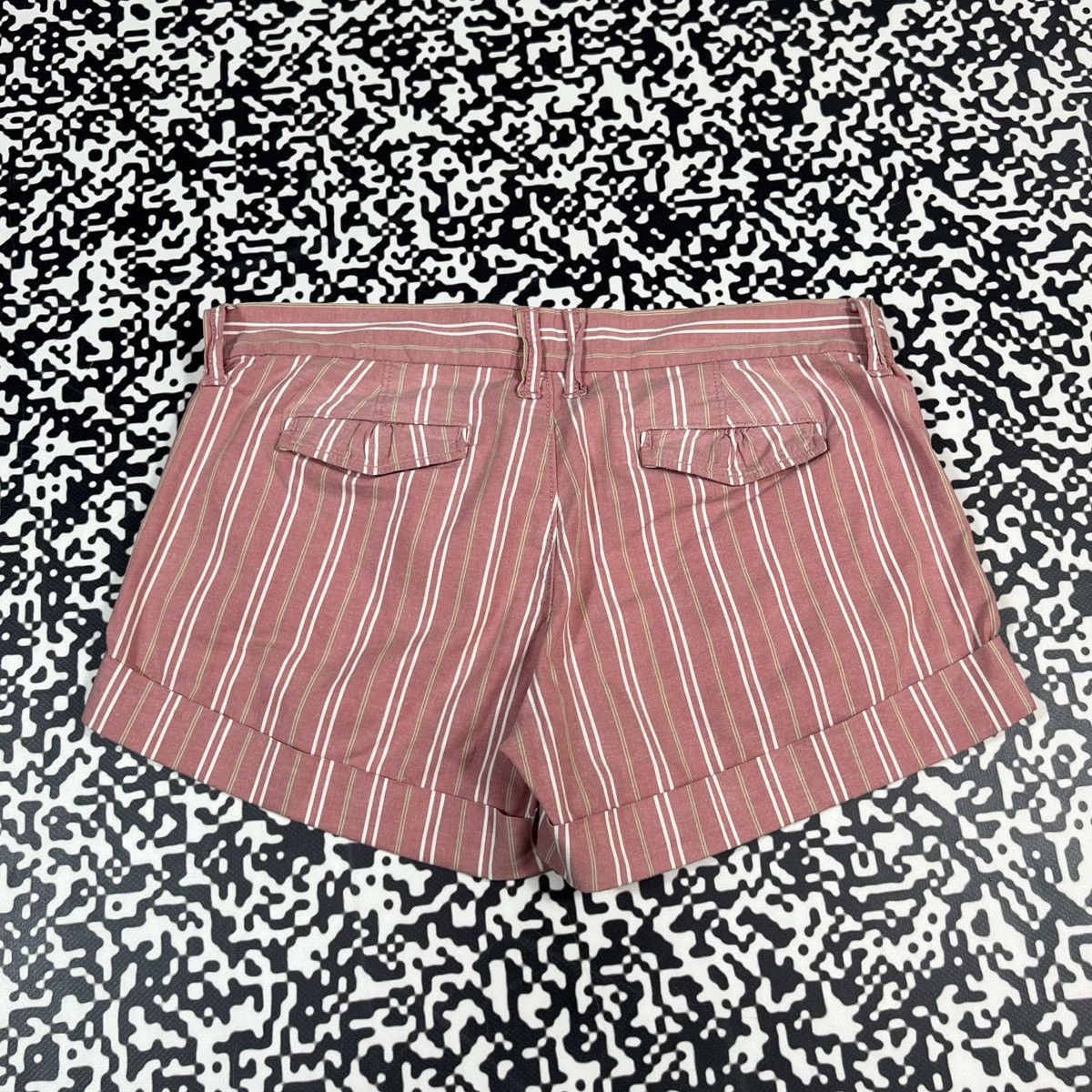 Abercrombie & Fitch Vintage Y2K Abercrombie Fitch Sexy Style Striped Mini Shorts Size 25" / US 0 / IT 36 - 6 Thumbnail