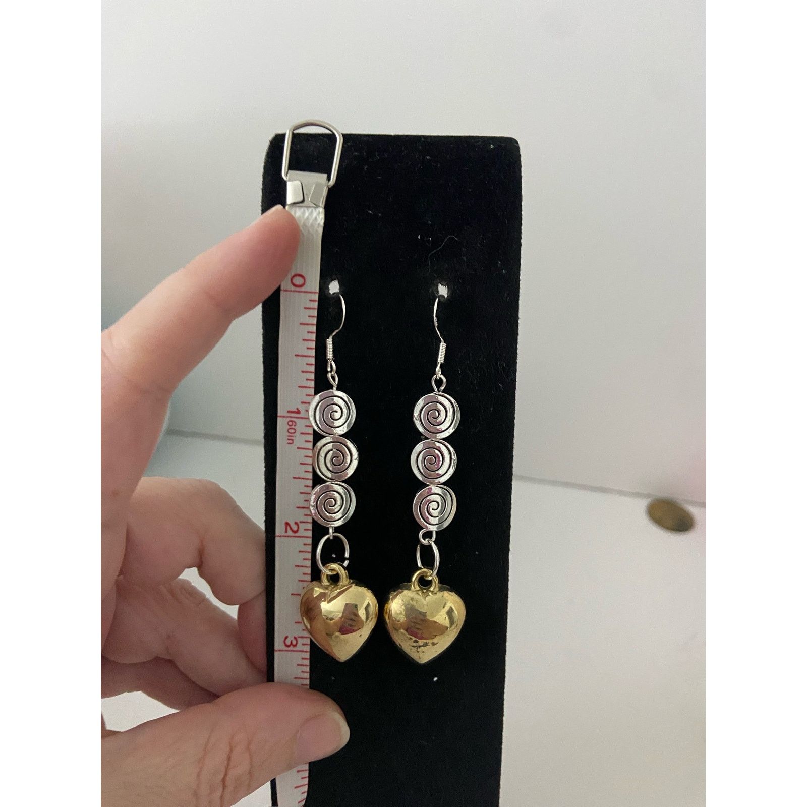 Handmade Handmade heart earrings Size ONE SIZE - 3 Thumbnail