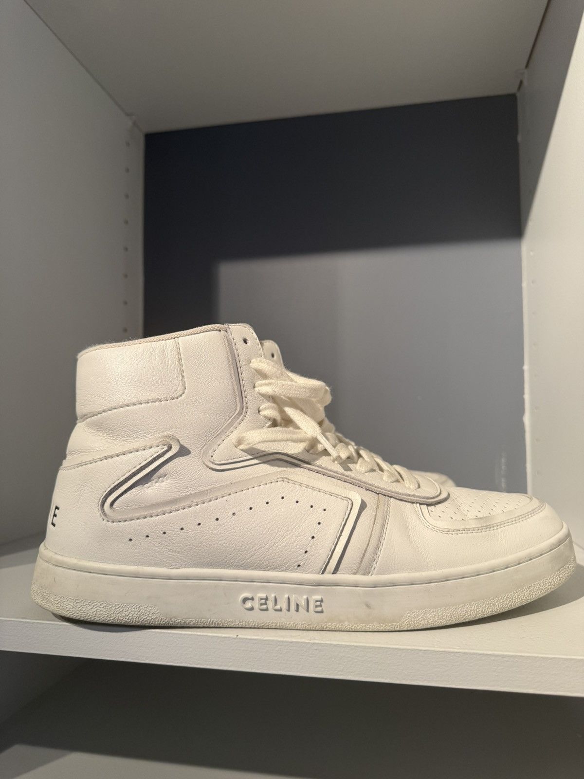 Celine Celine CT-01 Z Trainer High Top Sneaker White 42 Size US 9 / EU 42 - 3 Thumbnail