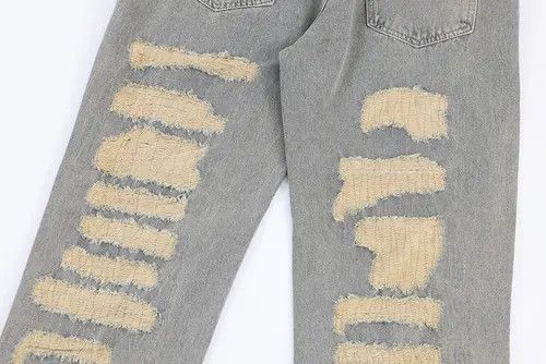 VIBE #30 Distressed Embroidery Baggy Denim Size US 28 / EU 44 - 4 Thumbnail